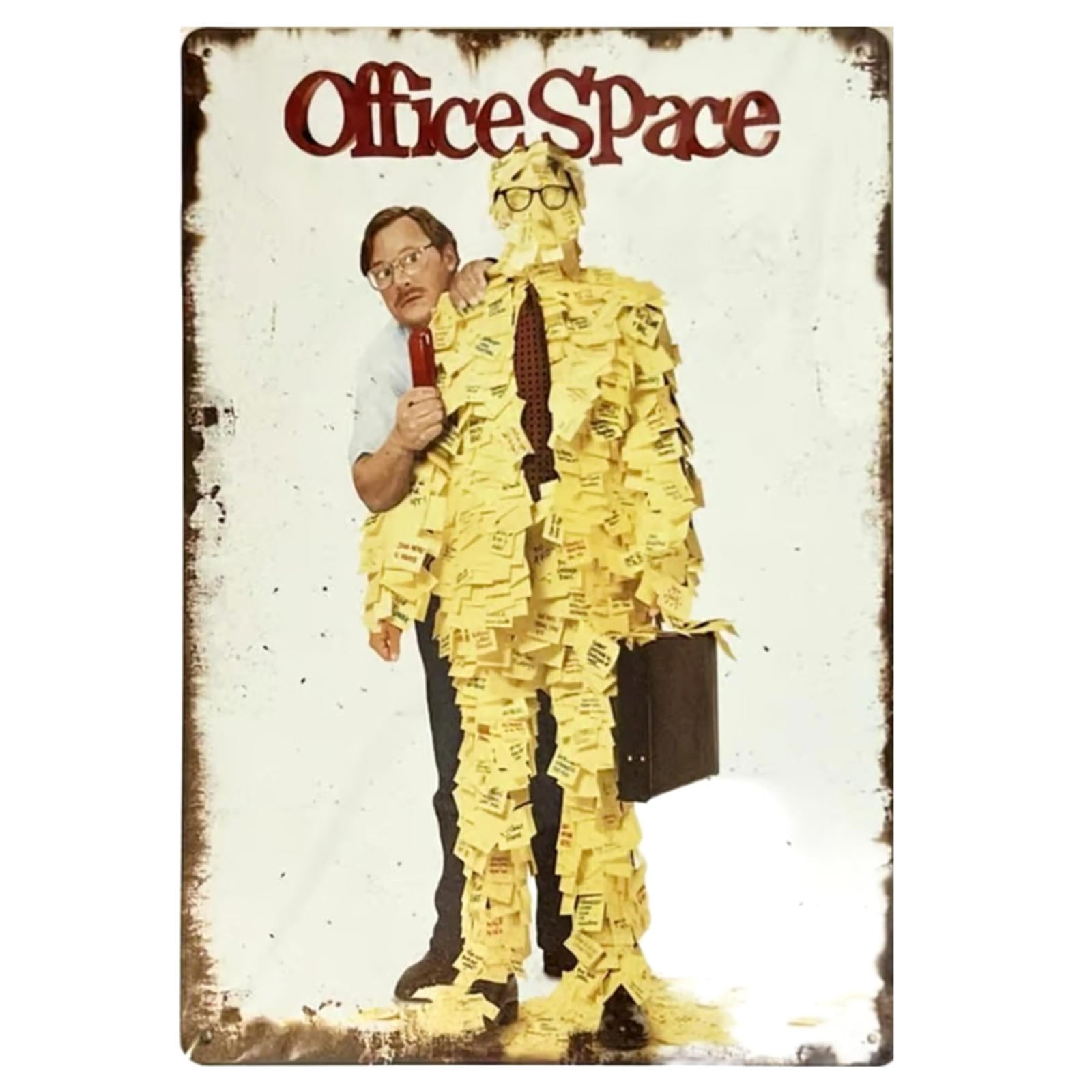 Office Space Movie 8 x 12 Novelty Metal Sign Shrink-Wrapped New!
