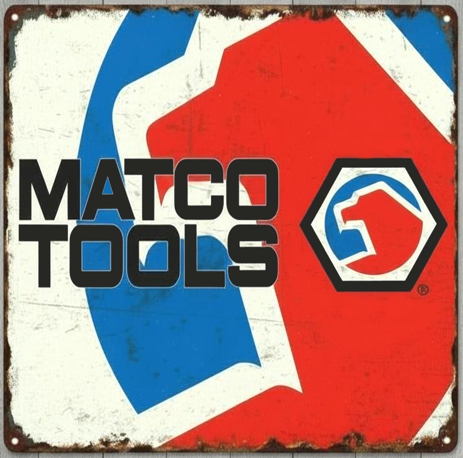 Matco Tools 12 x 12 Square Vintage Novelty Metal Sign Made In USA New!