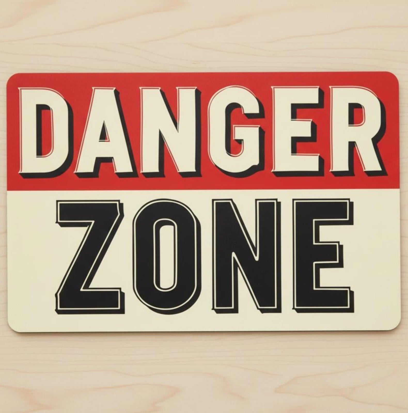 Danger Zone 9.5 x 8 Mouse Pad With Anti-Slip Rubber Backing Made In USA