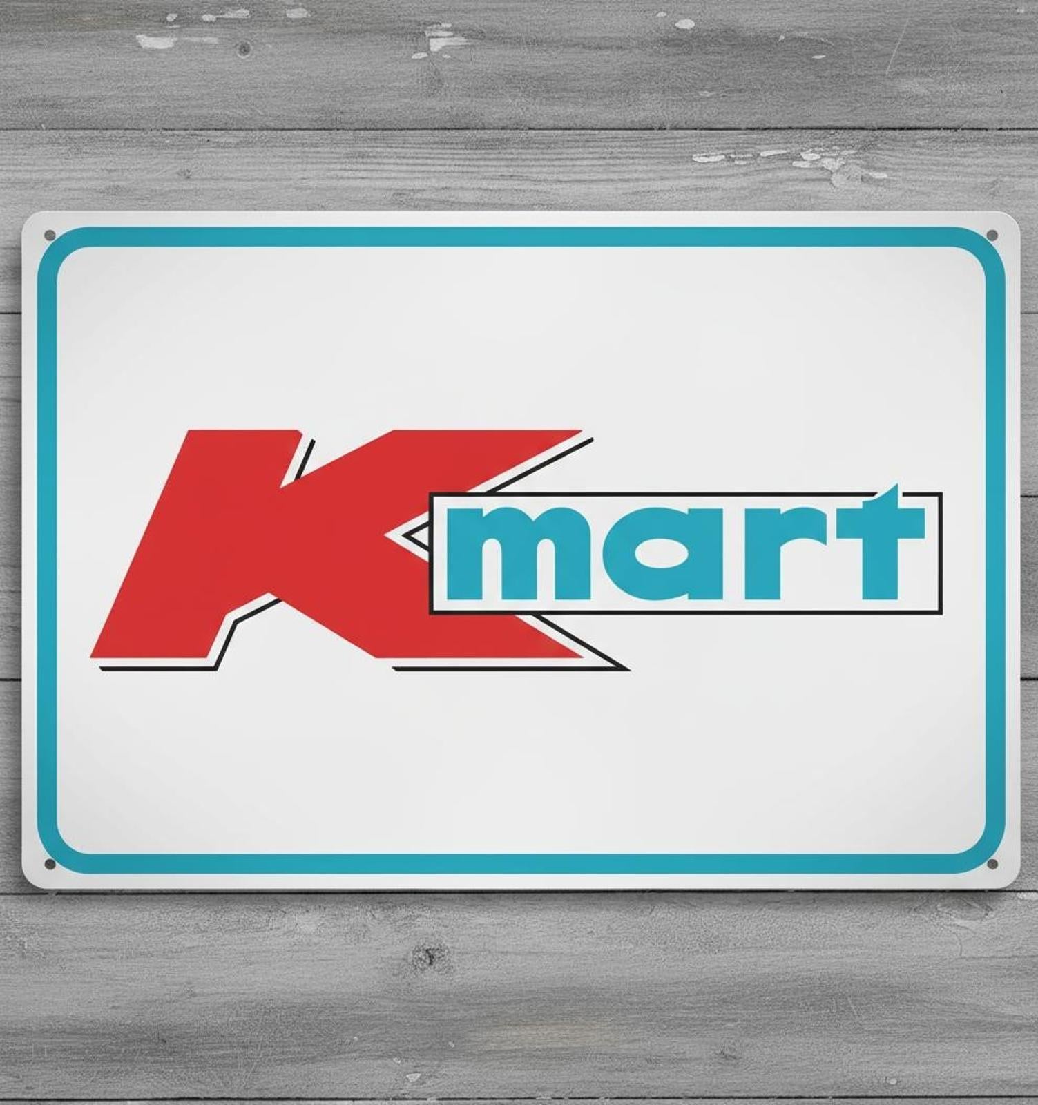 K Mart 8 x 12 Novelty Metal Sign Made In USA New!