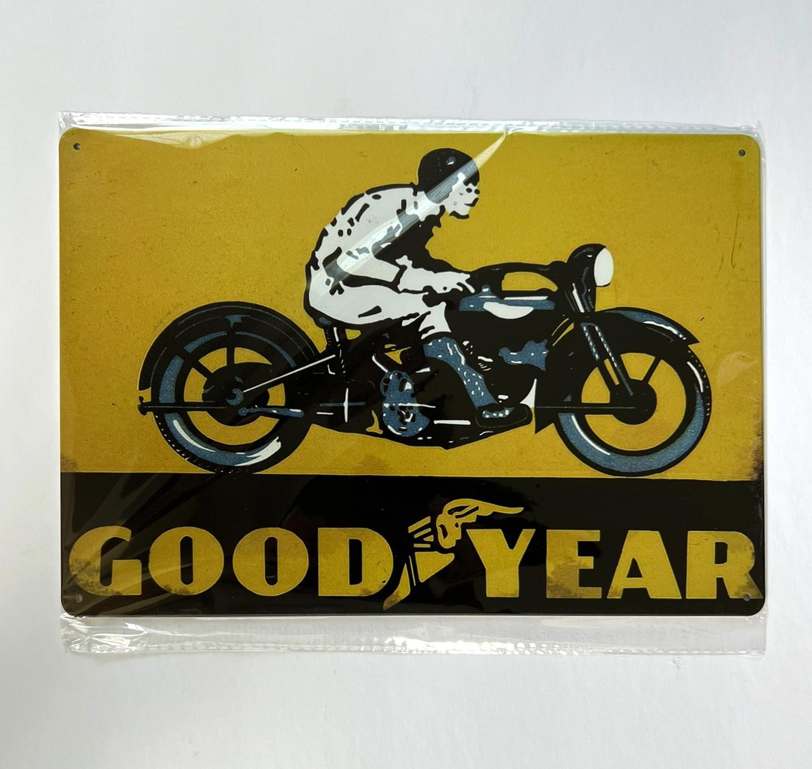 Goodyear Tires 8 x 12 Novelty Metal Sign New Shrink-wrapped
