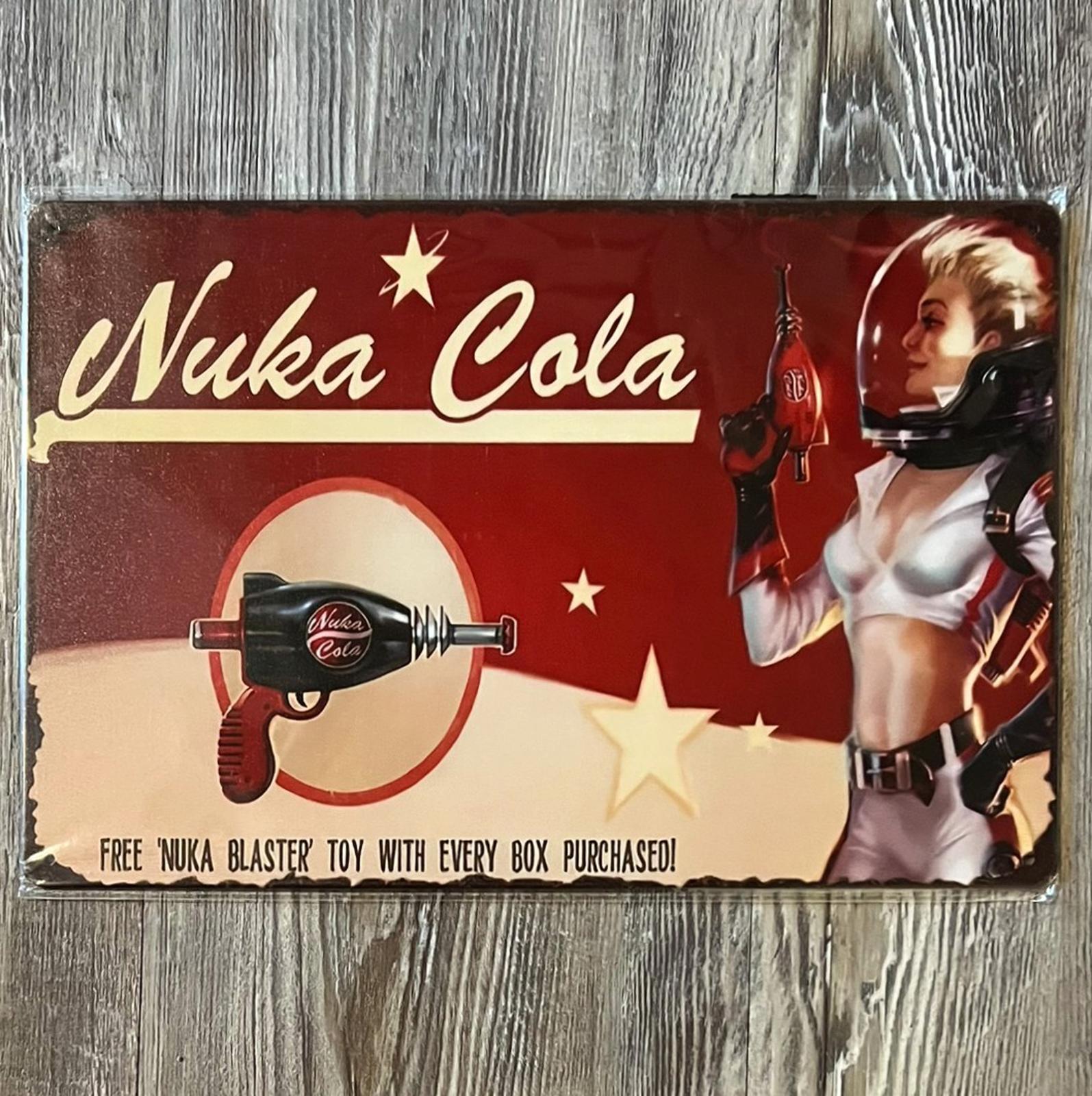Fallout Nuka Cola Nuka Blaster 8 x 12 Novelty Metal Sign New Shrink-wrapped