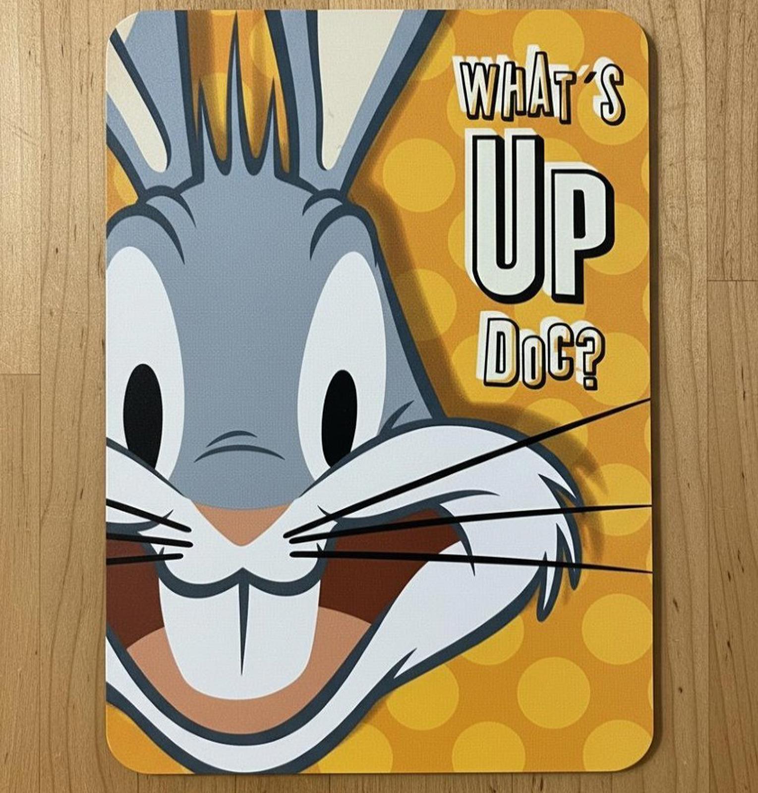 Bugs Bunny What's Up Doc? 9.5 x 8 Mouse Pad With Rubber Backing Made In USA