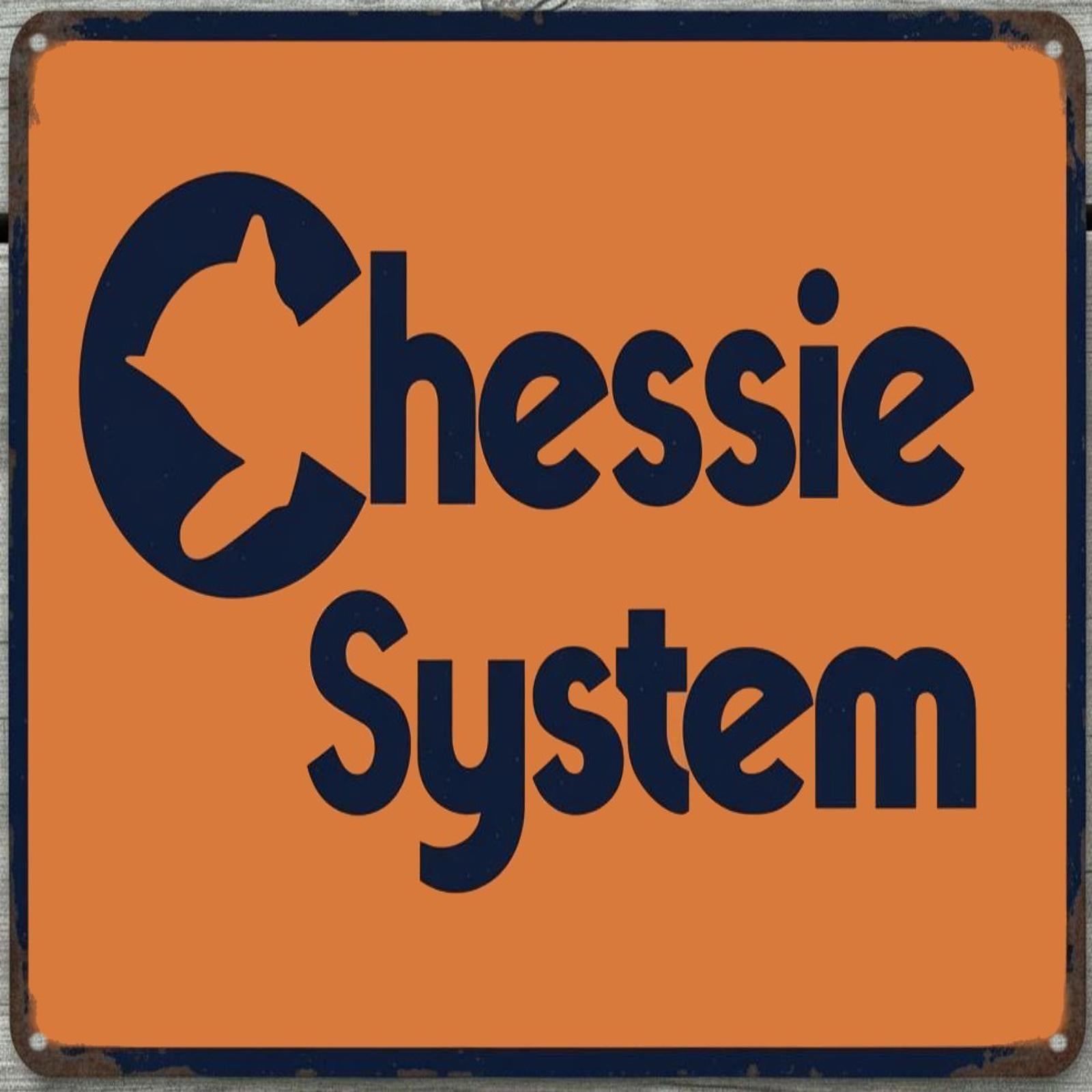 Chessie System Railway 12 x 12 Square Vintage Novelty Metal Sign USA Made