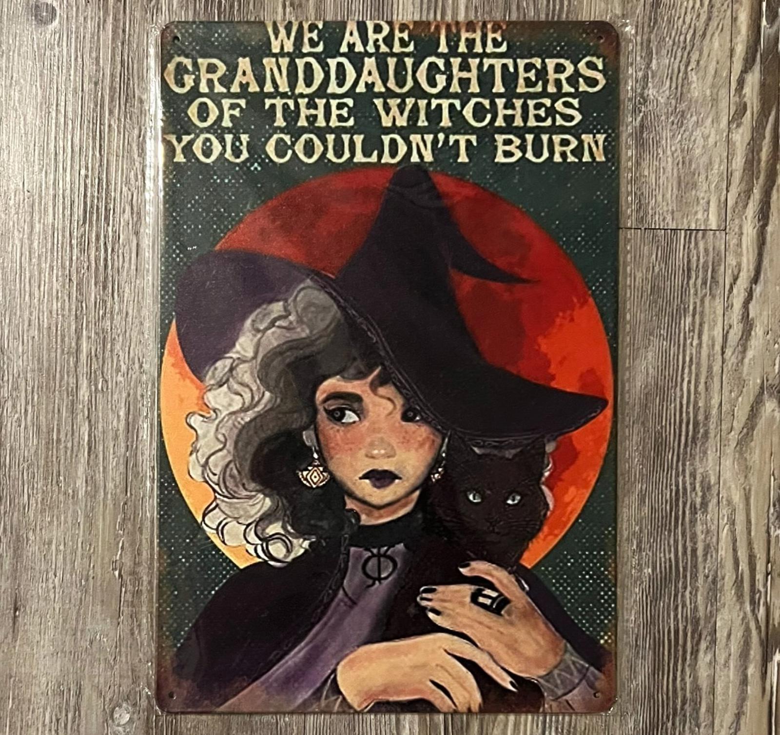 Daughters Of The Witches You Couldn't Burn 8 x 12 Novelty Metal Sign New!