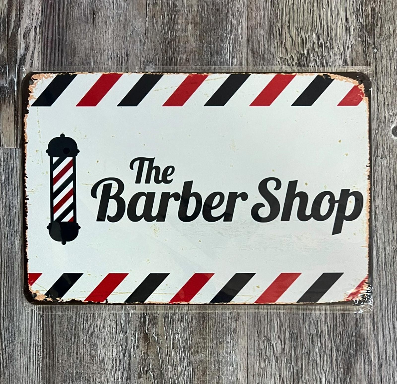 The Barbershop 8 x 12 Vintage Novelty Metal Sign New!