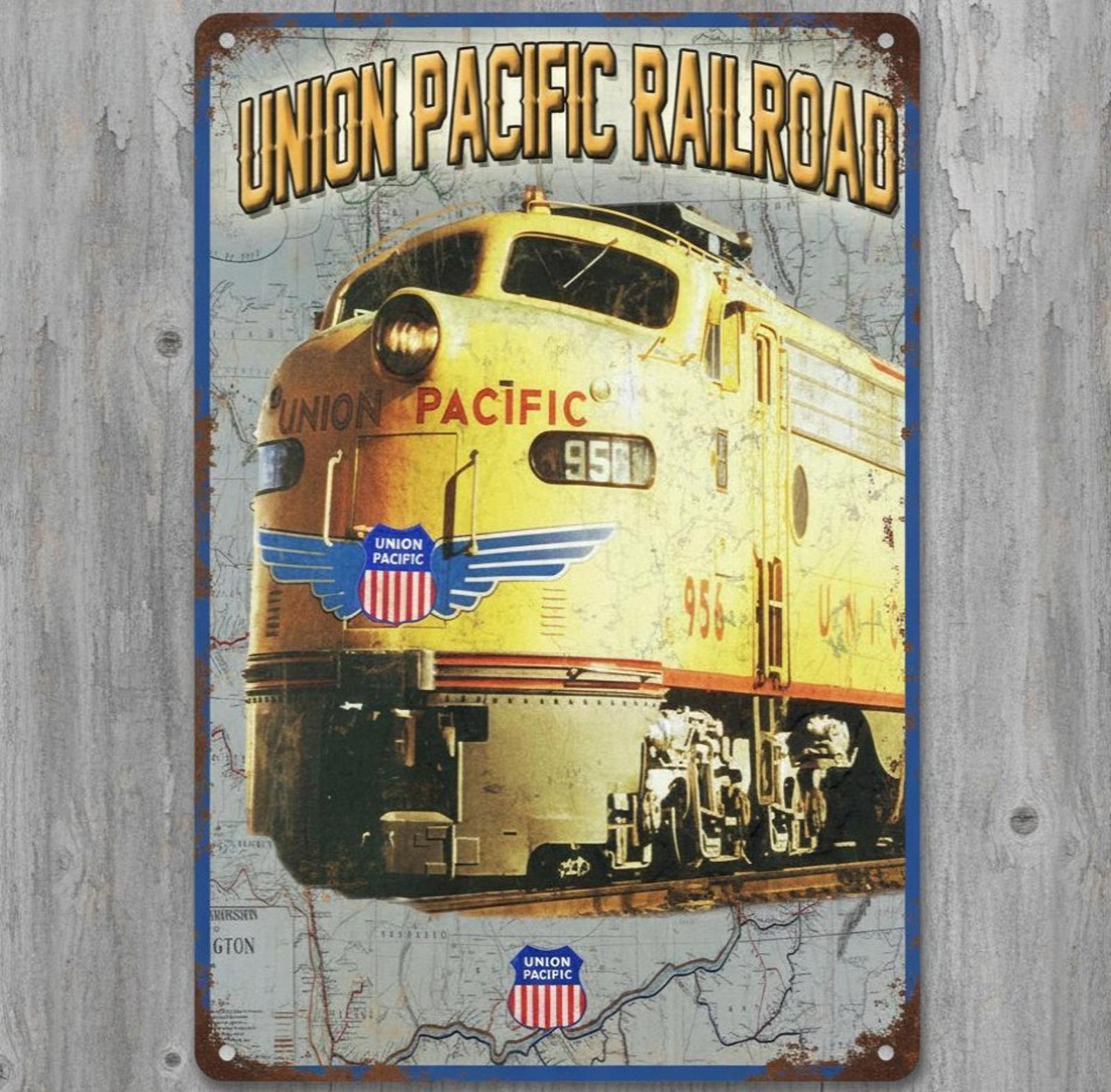 Union Pacific Railroad 8 x 12 Vintage Novelty Metal Sign Made In USA