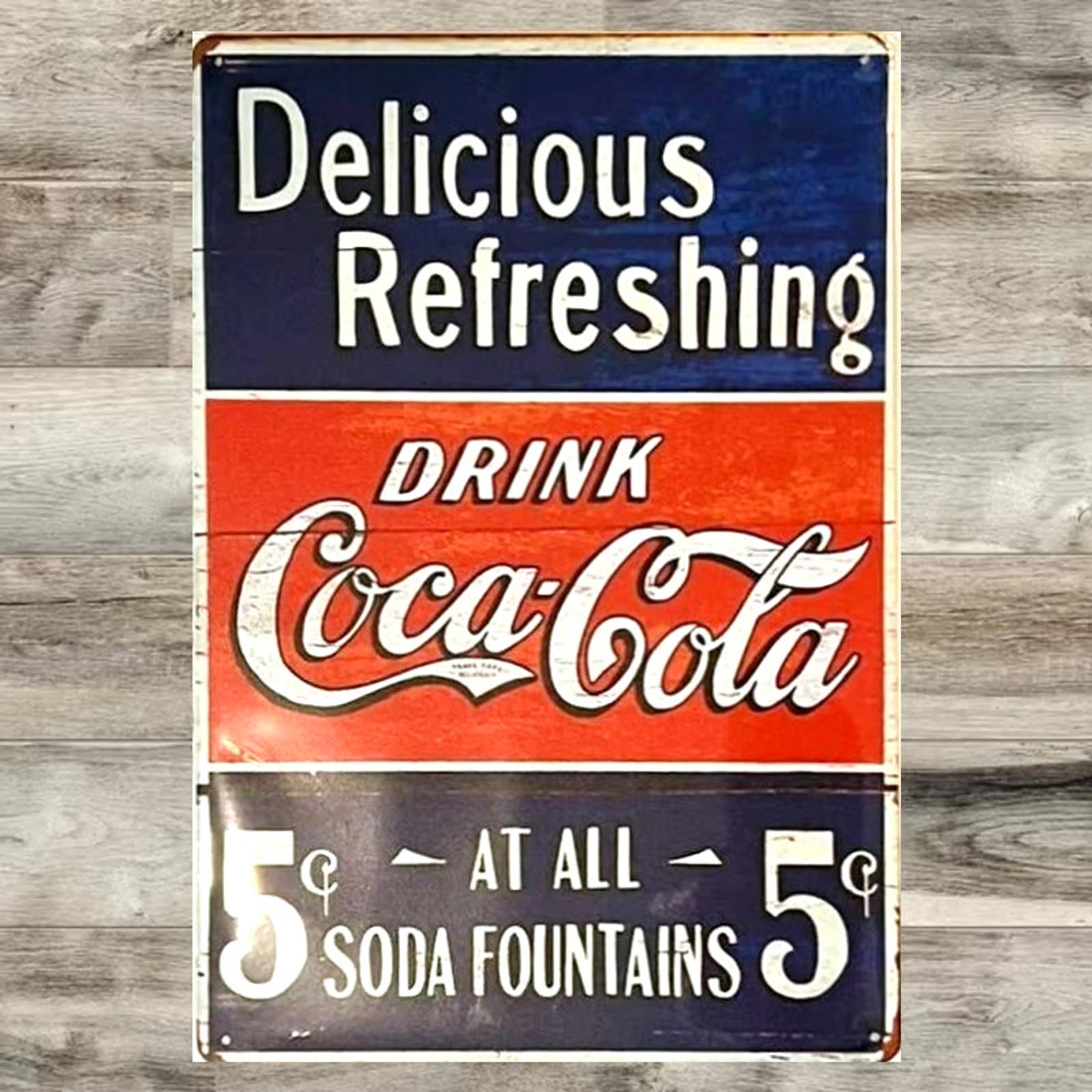 Coke Coca-Cola 8 x 12 Novelty Metal Sign Shrink-wrapped New!