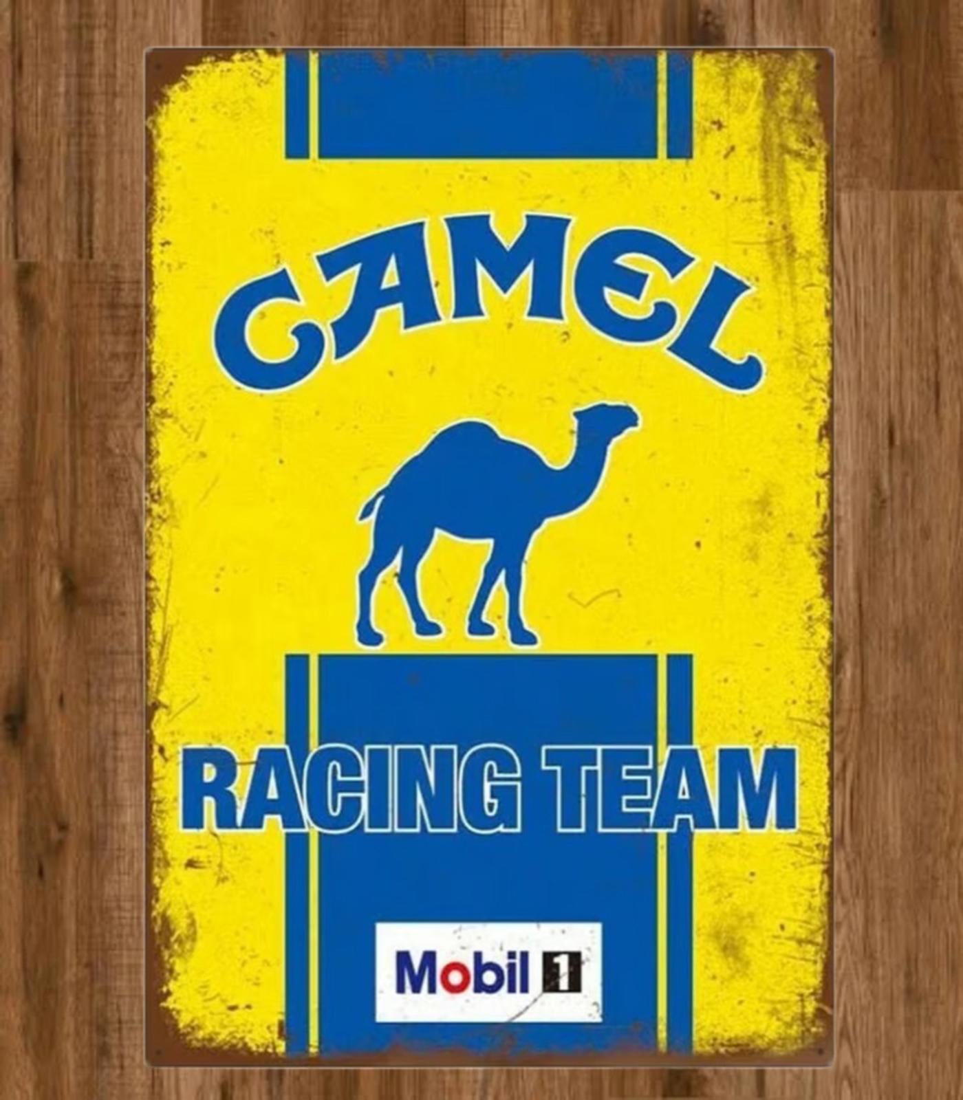 Camel Racing Team 8 x 12 Novelty Metal Sign Shrink-Wrapped New!