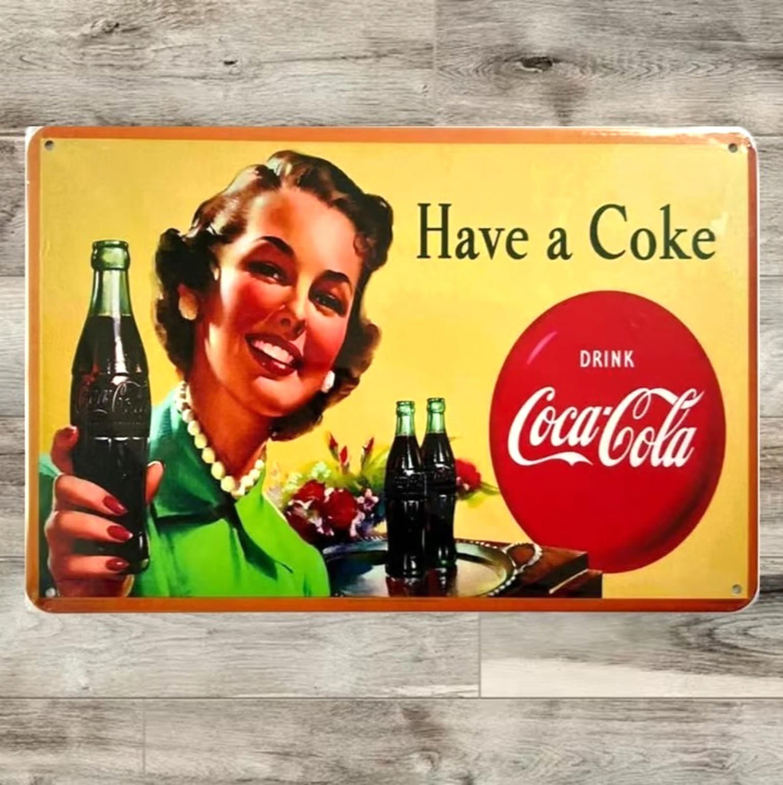 Coke Coca-Cola 8 x 12 Novelty Metal Sign Shrink-wrapped New!