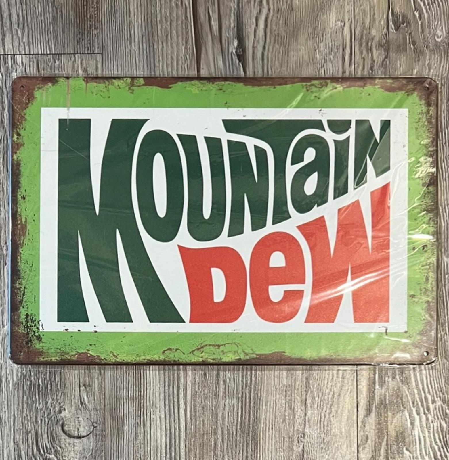 Mountain Dew 8 x 12 Novelty Metal Sign New Shrink-wrapped