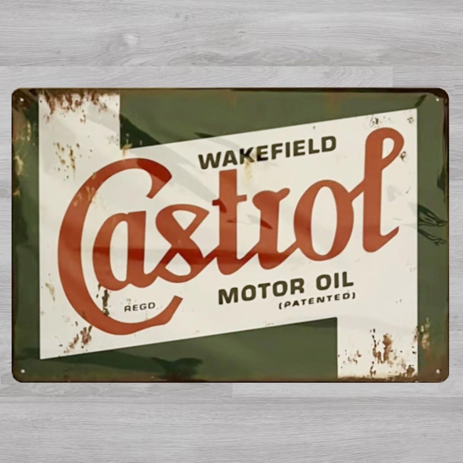Castrol Wakefield Motor Oil 8 x 12 Novelty Metal Sign Shrink-Wrapped New!
