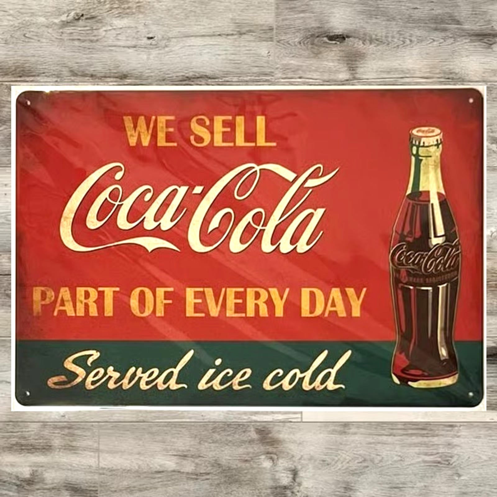 Coke Coca-Cola 8 x 12 Novelty Metal Sign Shrink-wrapped New!