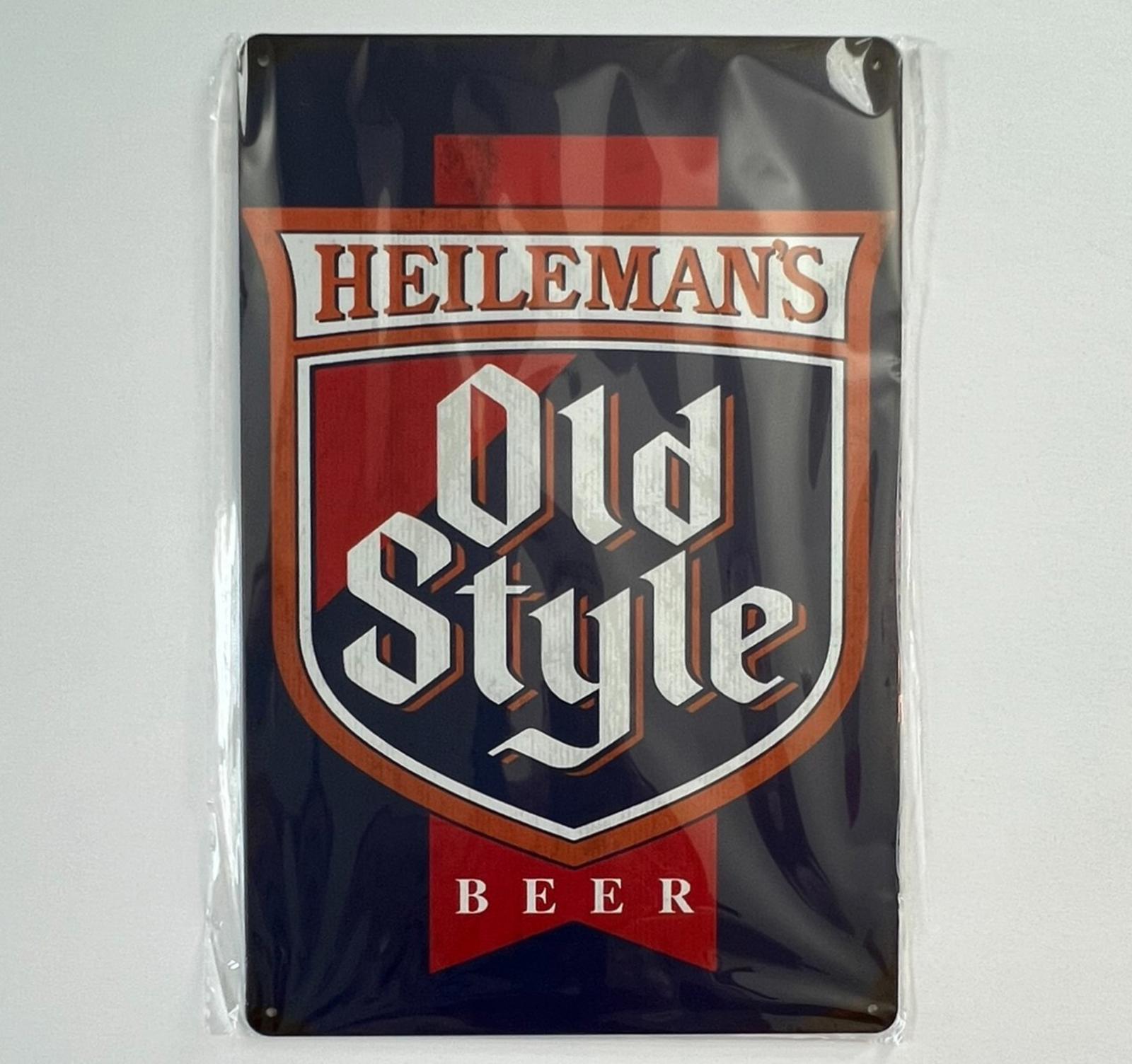 Heileman's Old Style Beer 8 x 12 Novelty Metal Sign Shrink-Wrapped New!
