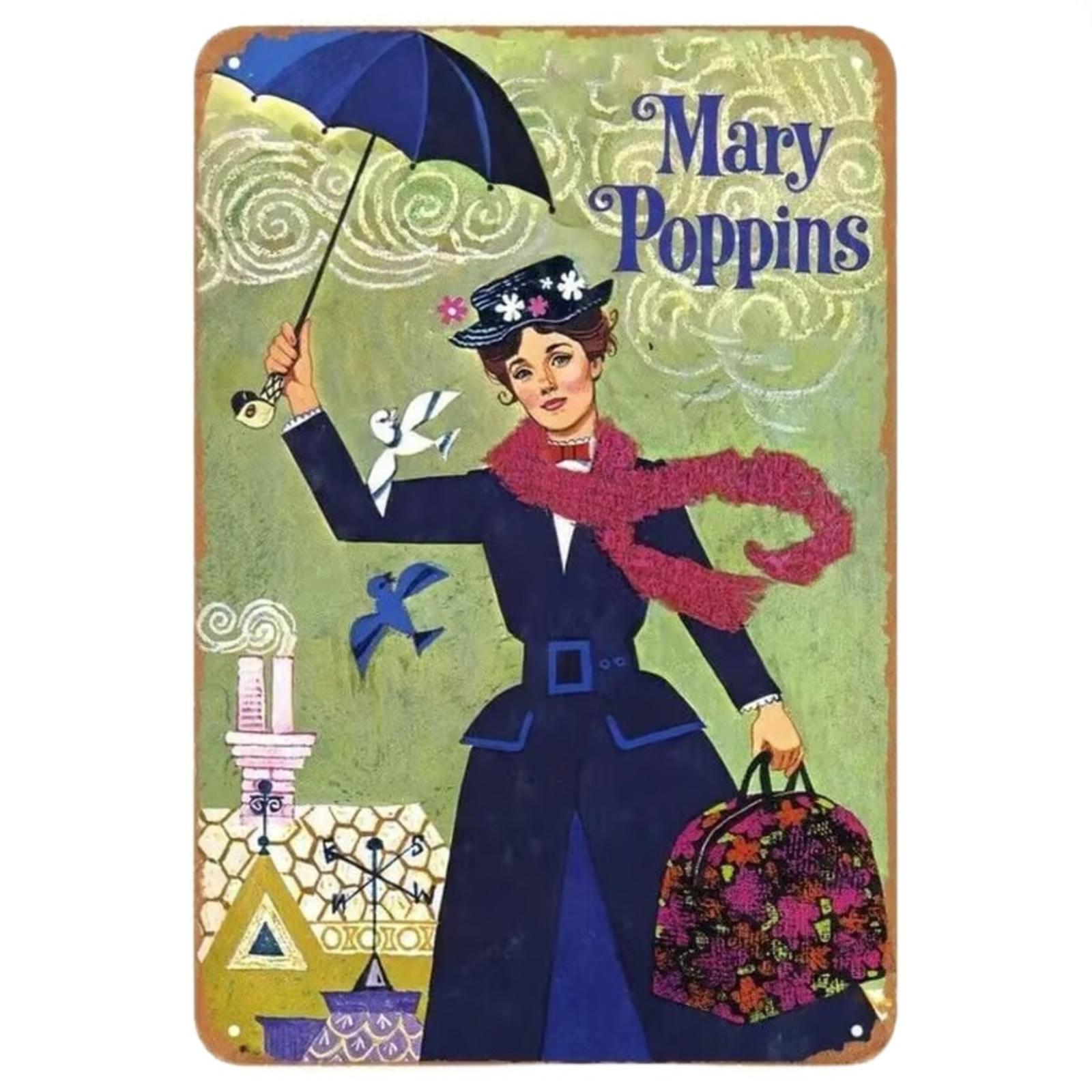 Mary Poppins 8 x 12 Novelty Metal Sign Shrink-Wrapped New!