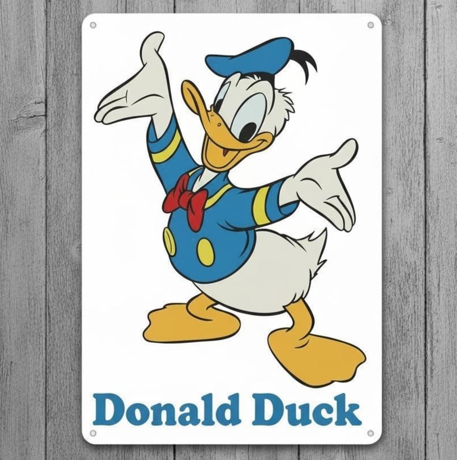 Donald Duck 8 x 12 Novelty Metal Sign Made In USA New!