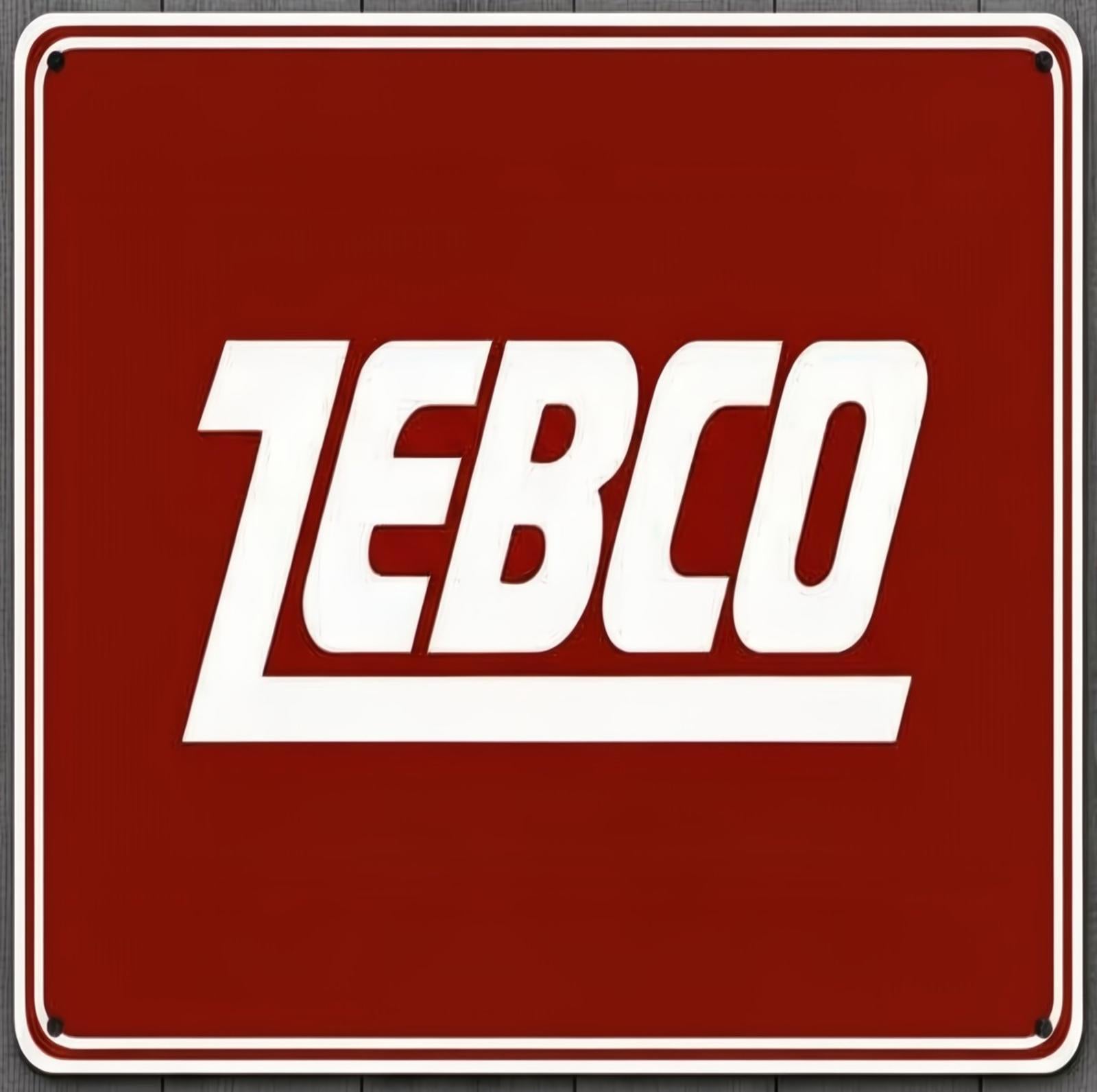 Zebco Fishing Reels 12 x 12 Square Novelty Metal Sign Made In USA New!