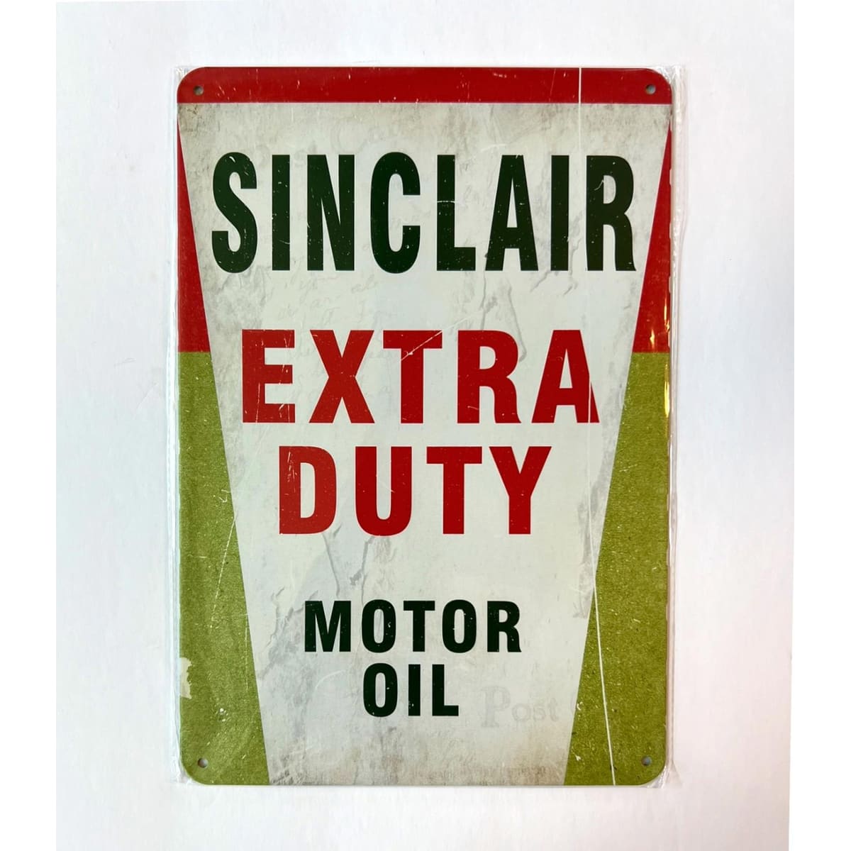 Sinclair Extra Duty Motor Oil 8 x 12 Novelty Metal Sign Shrink-Wrapped ...
