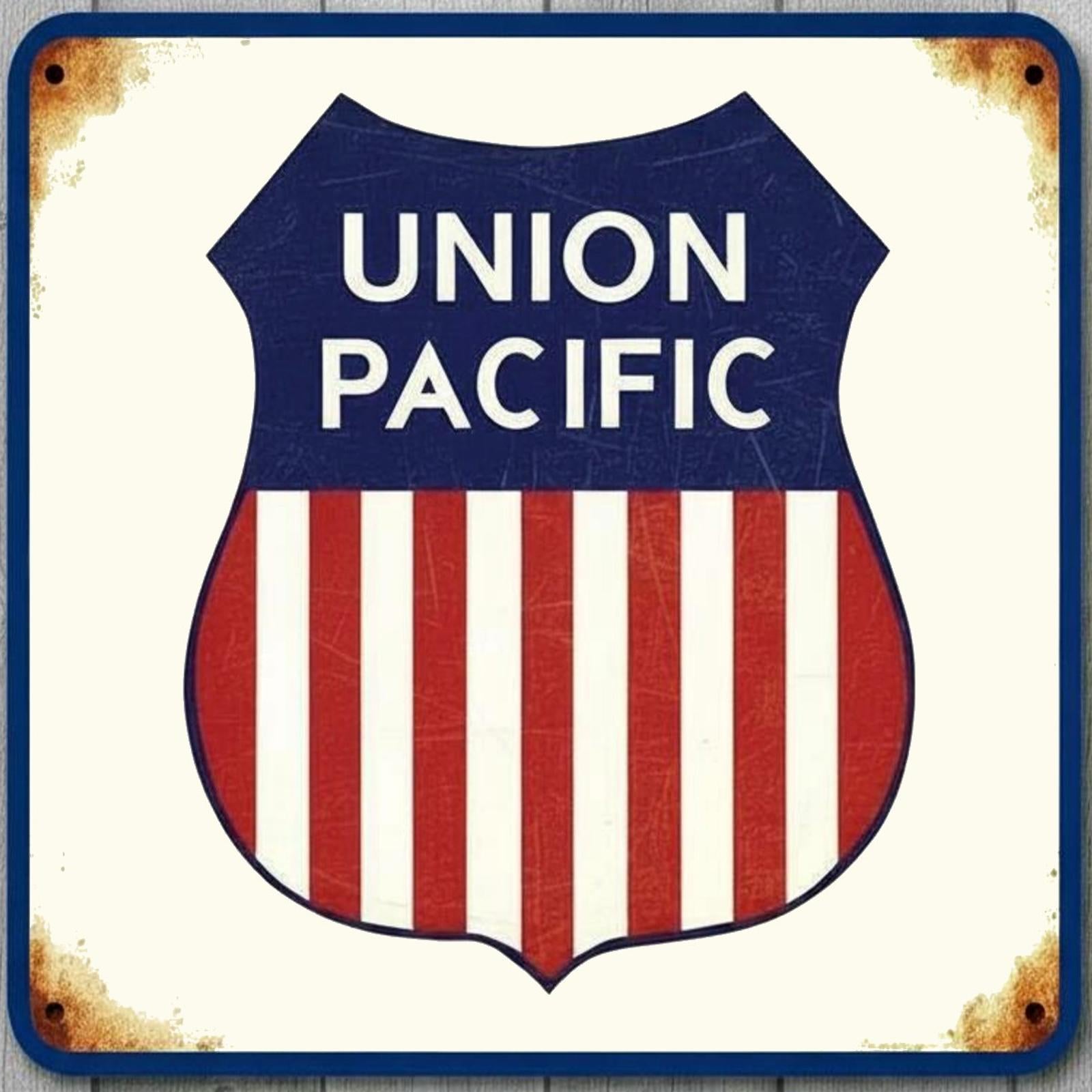 Union Pacific Railway 12 x 12 Square Vintage Novelty Metal Sign USA Made