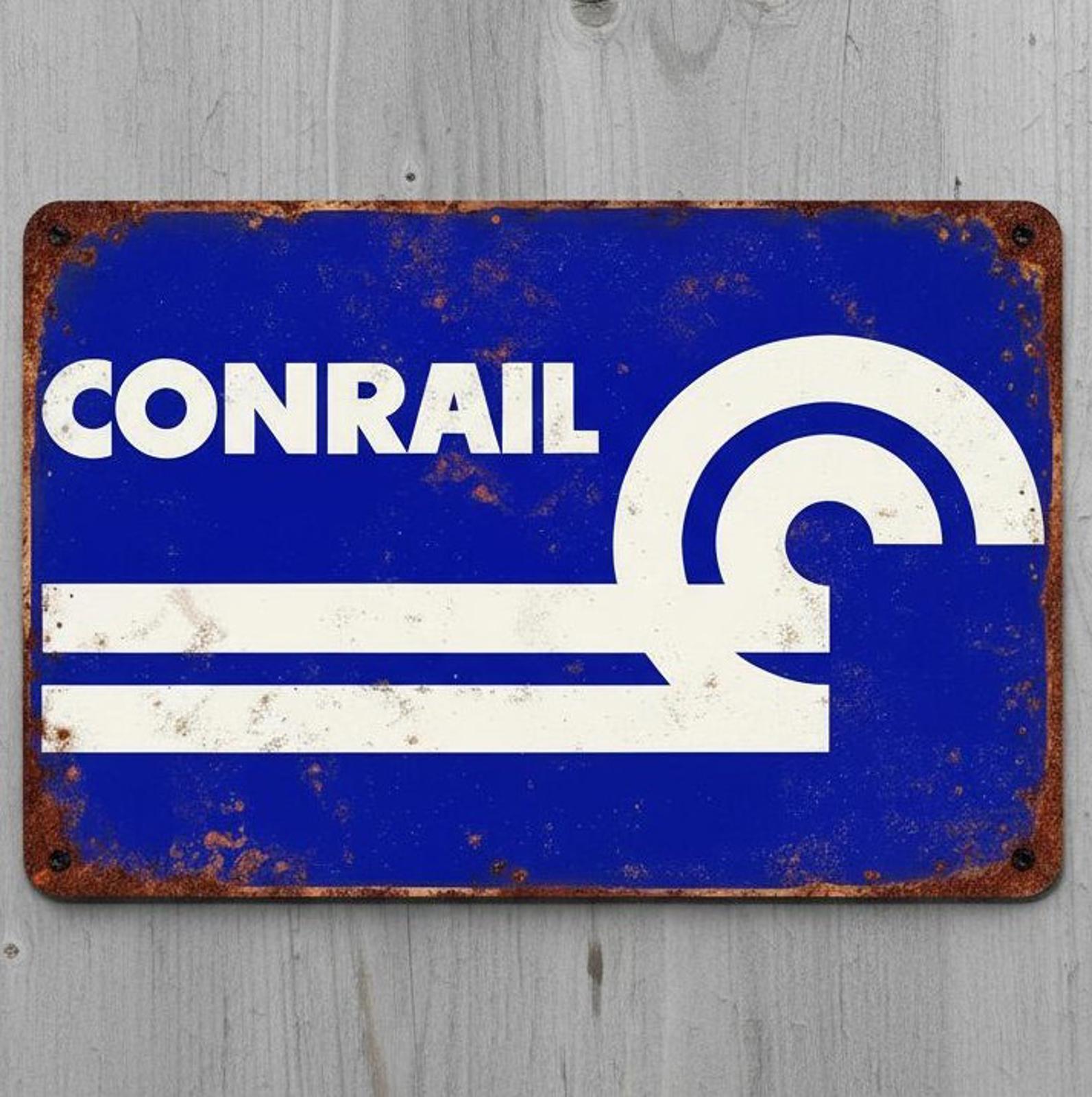 Conrail Railroad 8 x 12 Novelty Metal Sign New Shrink-wrapped