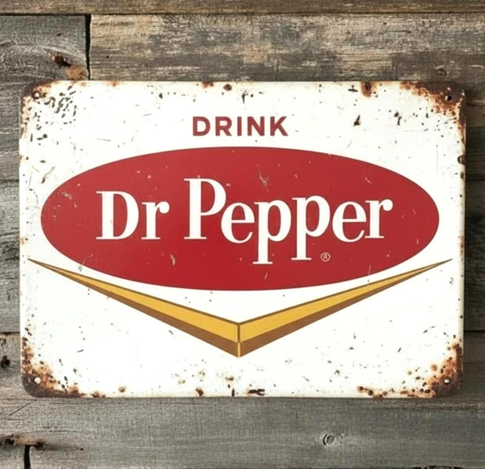 Drink Dr Pepper 8 x 12 Vintage Novelty Metal Sign Made In USA New!