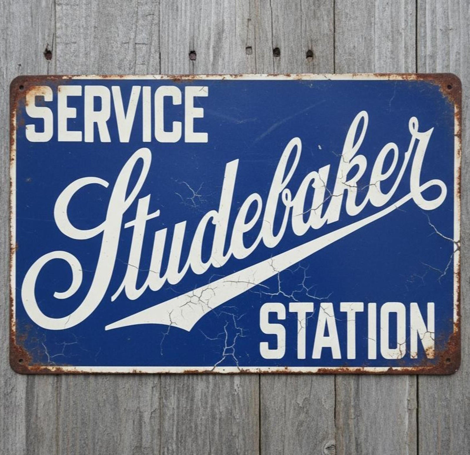 Studebaker Service Station 8 x 12 Vintage Novelty Metal Sign Made In USA