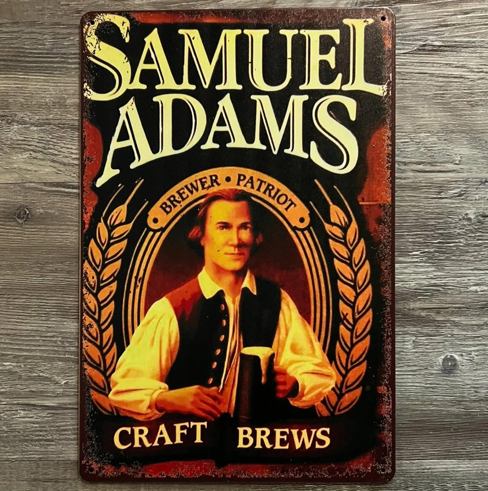 Samuel Adams Craft Brews Beer 8 x 12 Vintage Novelty Metal Sign New!