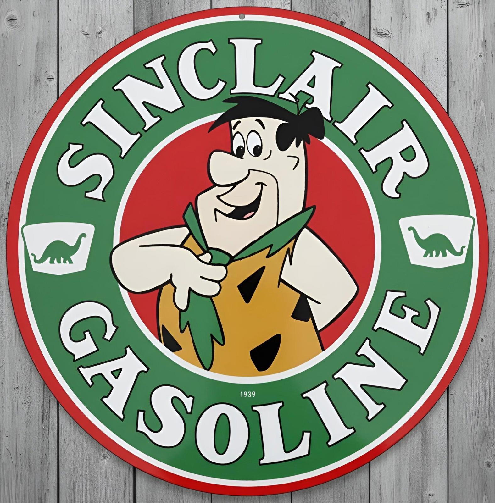 Sinclair Gasoline 12" Diameter Novelty Metal Sign Made In USA