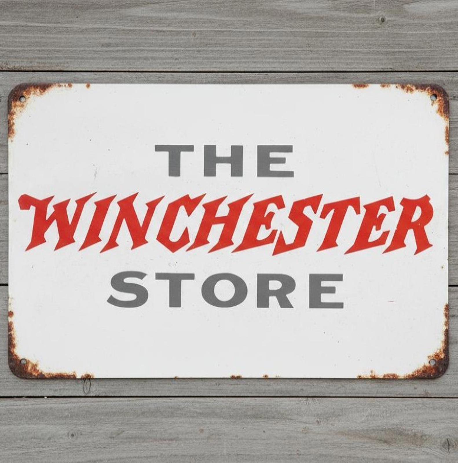 The Winchester Store 8 x 12 Vintage Novelty Metal Sign Made In USA New!
