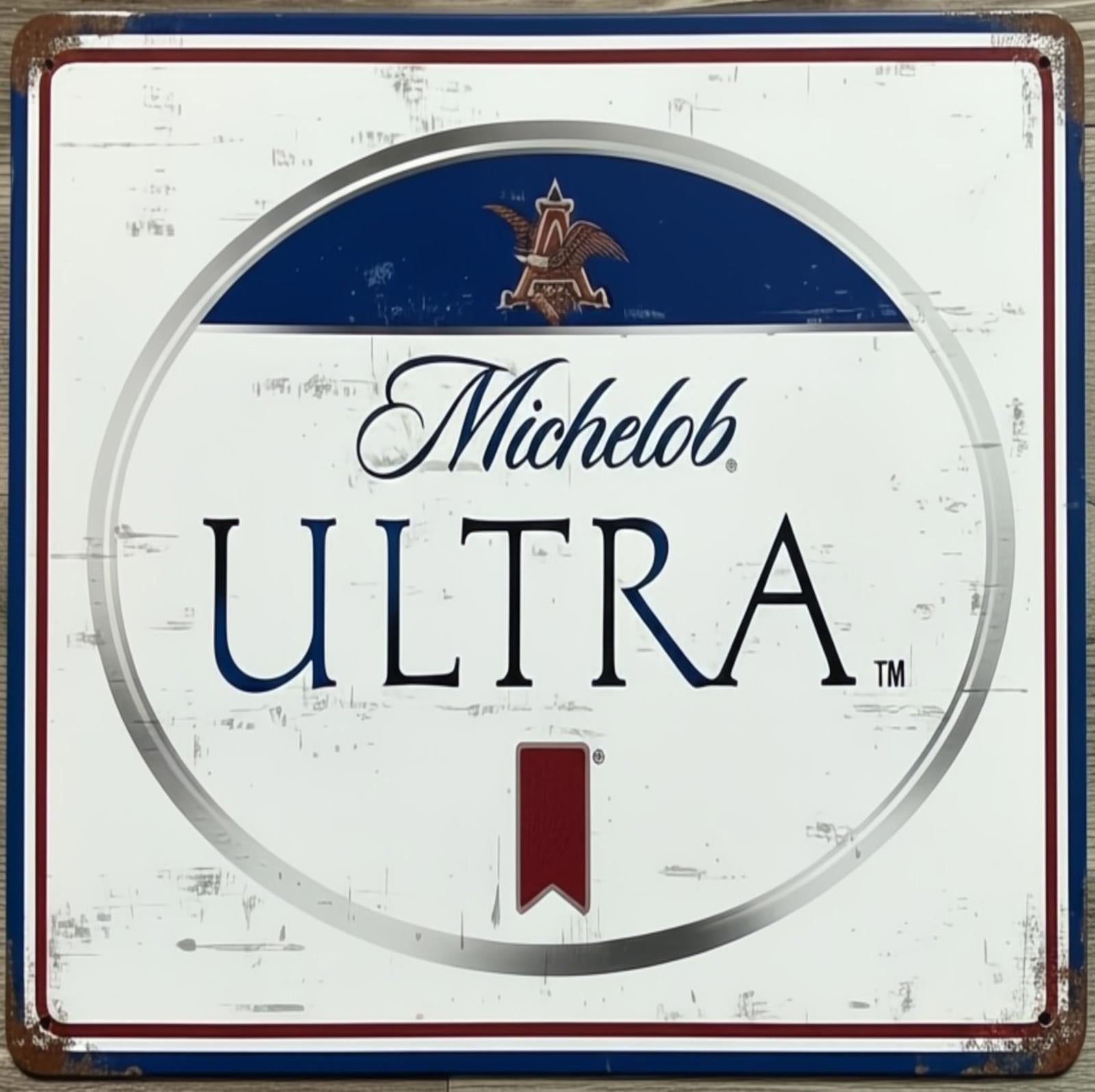 Michelob Ultra Beer 12 x 12 Square Vintage Novelty Metal Sign Made In USA
