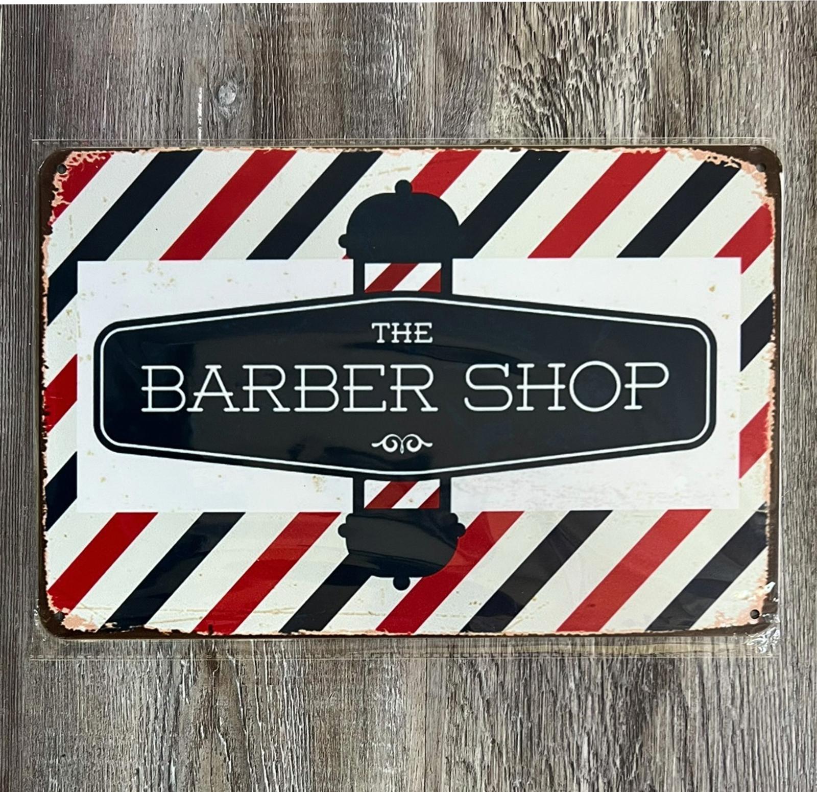 The Barbershop 8 x 12 Vintage Novelty Metal Sign New!