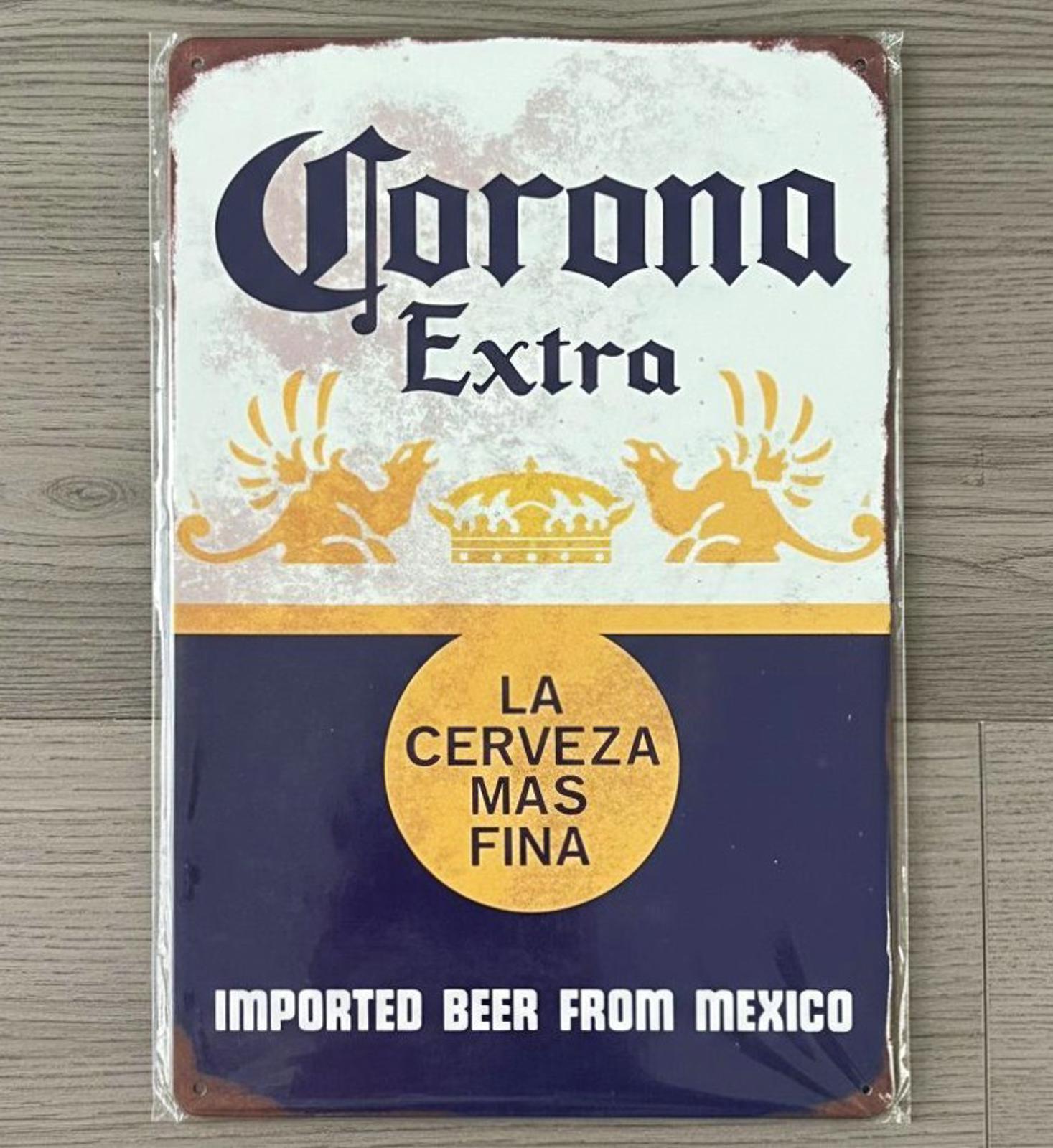 Corona Extra Beer 8 x 12 Vintage Novelty Metal Sign New!