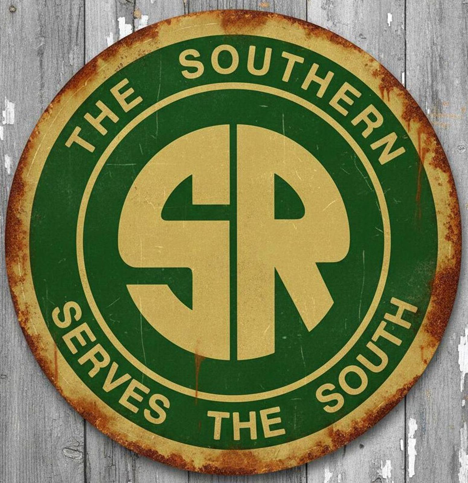 The Southern Railroad 12" Diameter  Novelty Metal Sign Made In USA New!