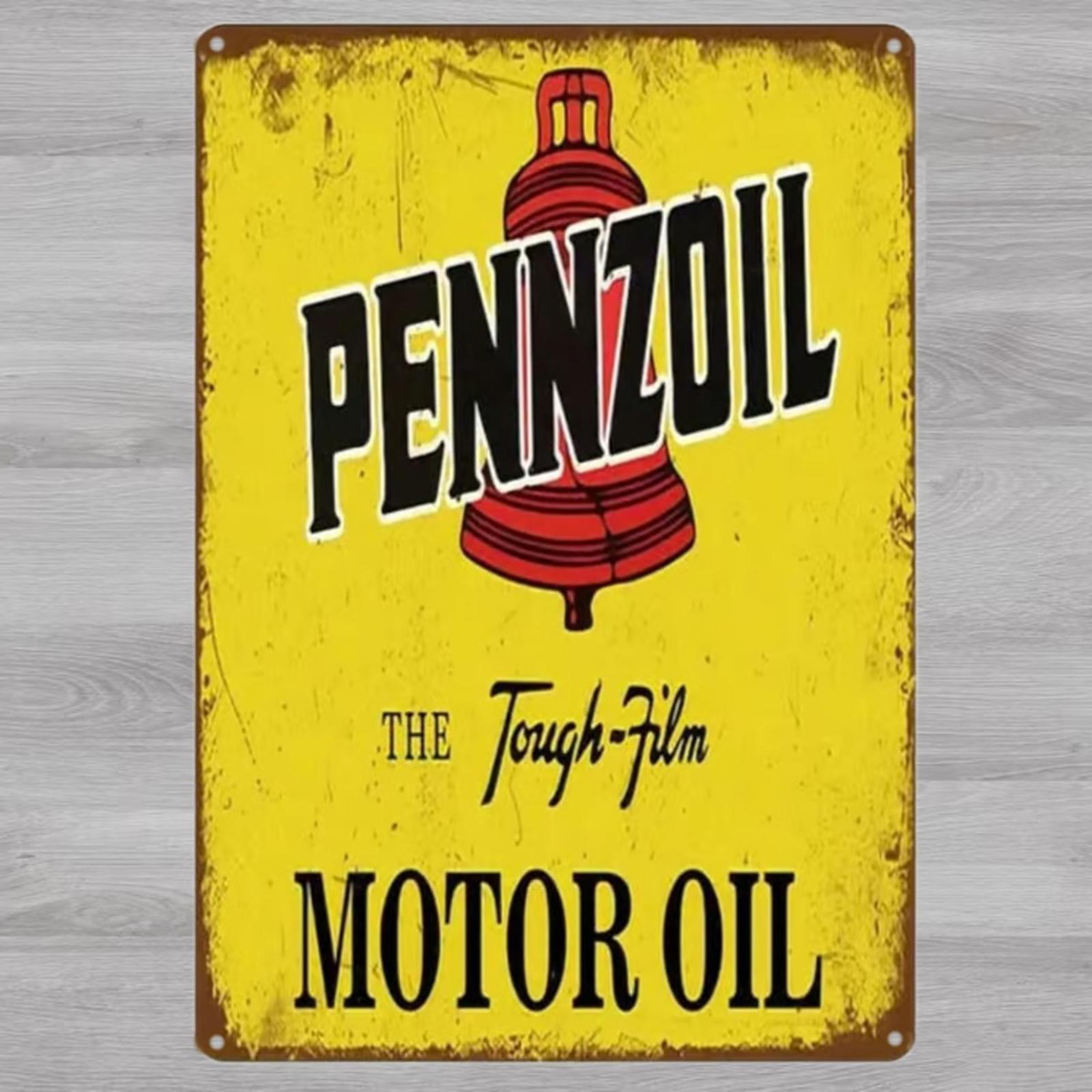 Pennzoil Motor Oil 8 x 12 Novelty Metal Sign Shrink-Wrapped New!