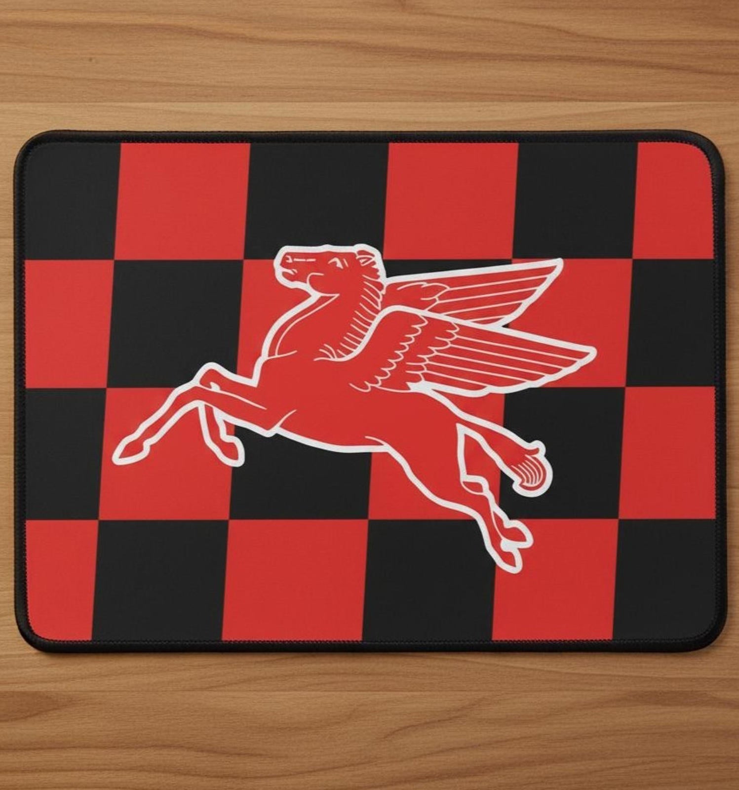 Mobil Oil 9.5 x 8 Mouse Pad With Anti-Slip Rubber Backing Made In USA
