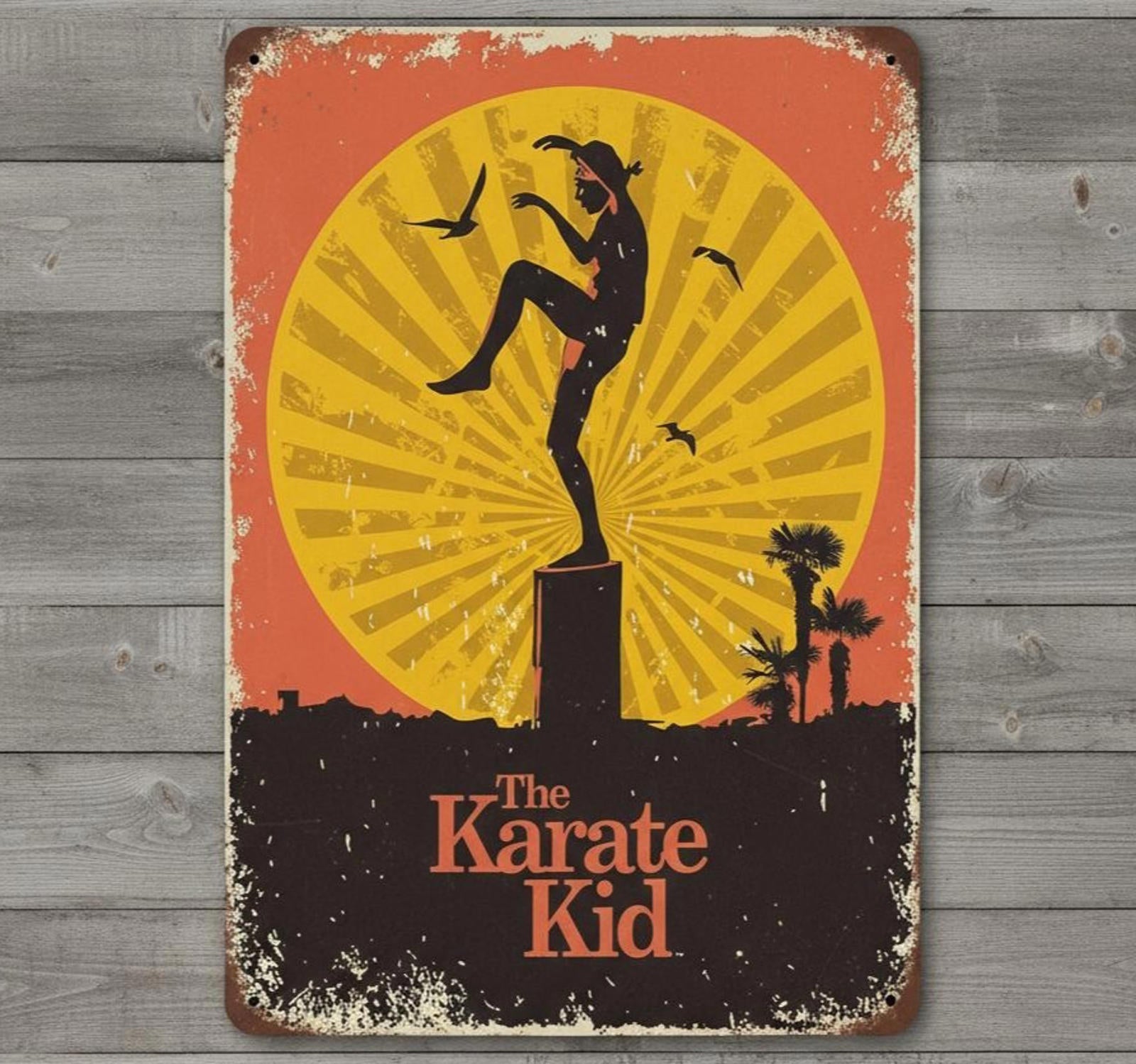 The Karate Kid Movie 8 x 12 Vintage Novelty Metal Sign Shrink-Wrqpped New!
