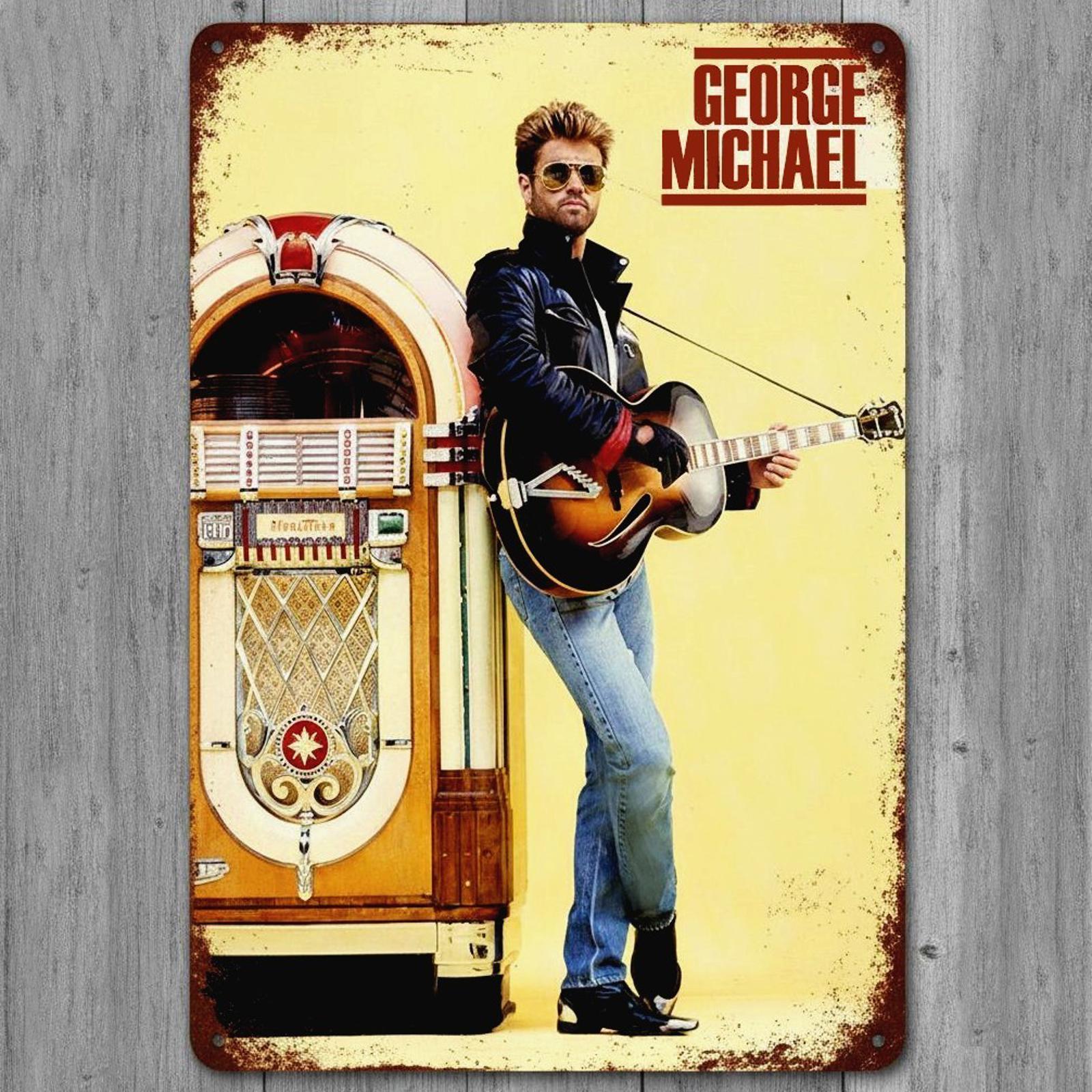 George Michael 8 x 12 Vintage Novelty Metal Sign Made In USA New!