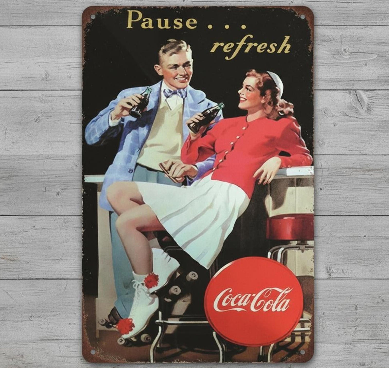 Drink Coca-Cola 8 x 12 Novelty Metal Sign New Shrink-wrapped Made In USA!