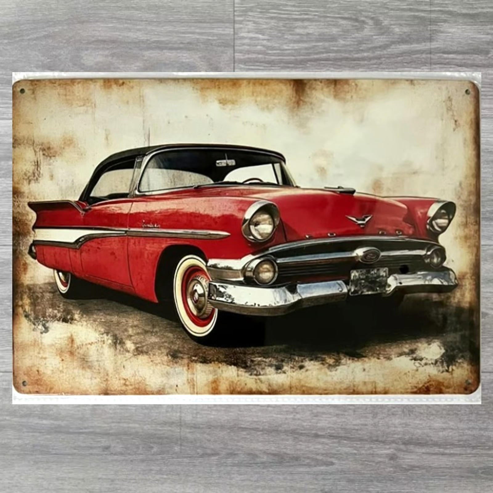 Classic Red Ford 8 x 12 Vintage Novelty Metal Sign Shrink-Wrapped New!