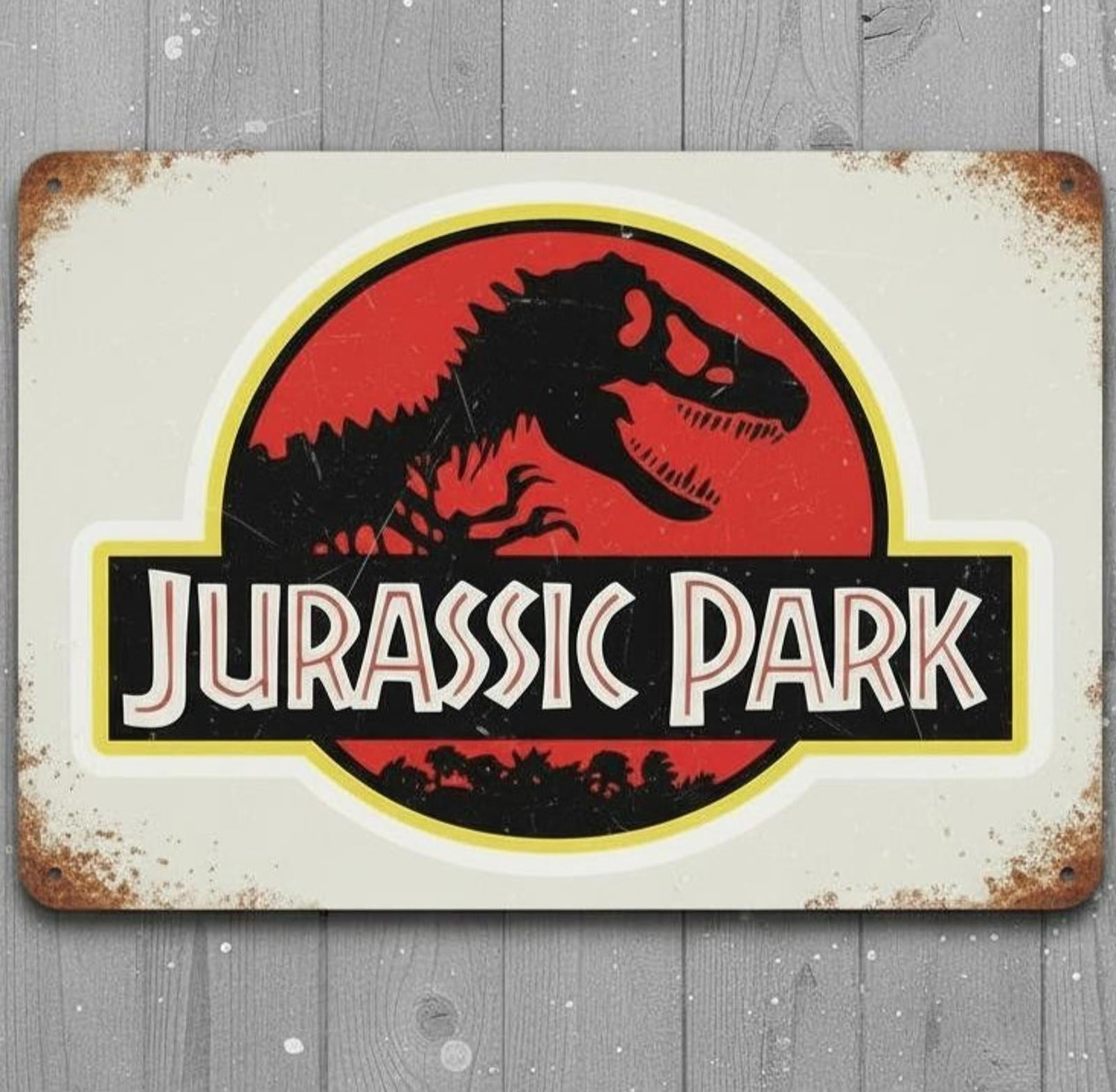 Jurassic Park 8 x 12 Vintage Novelty Metal Sign Made In USA New!