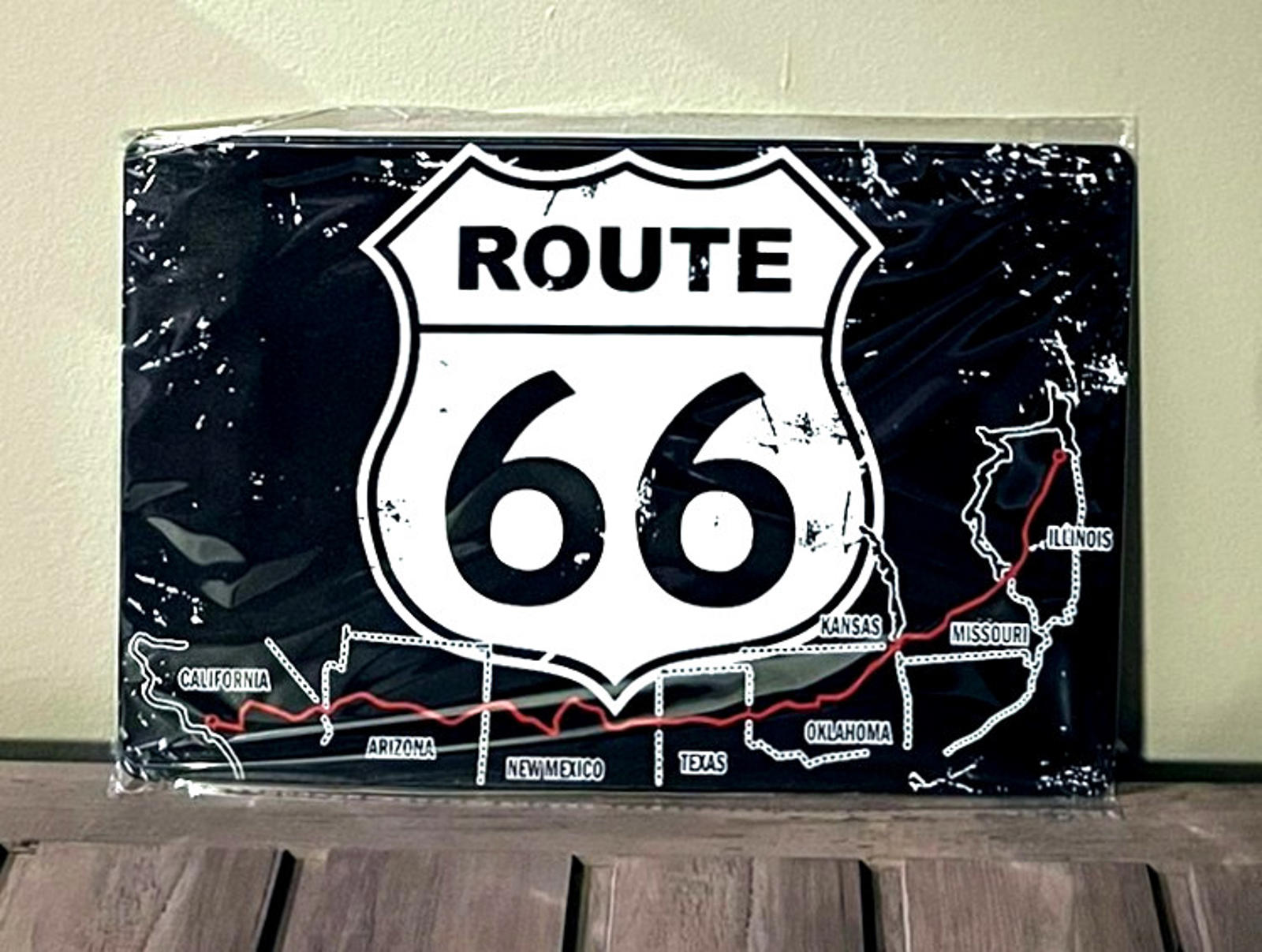 Route 66 Since 1926 8 x 12 Novelty Metal Sign New Shrink-wrapped