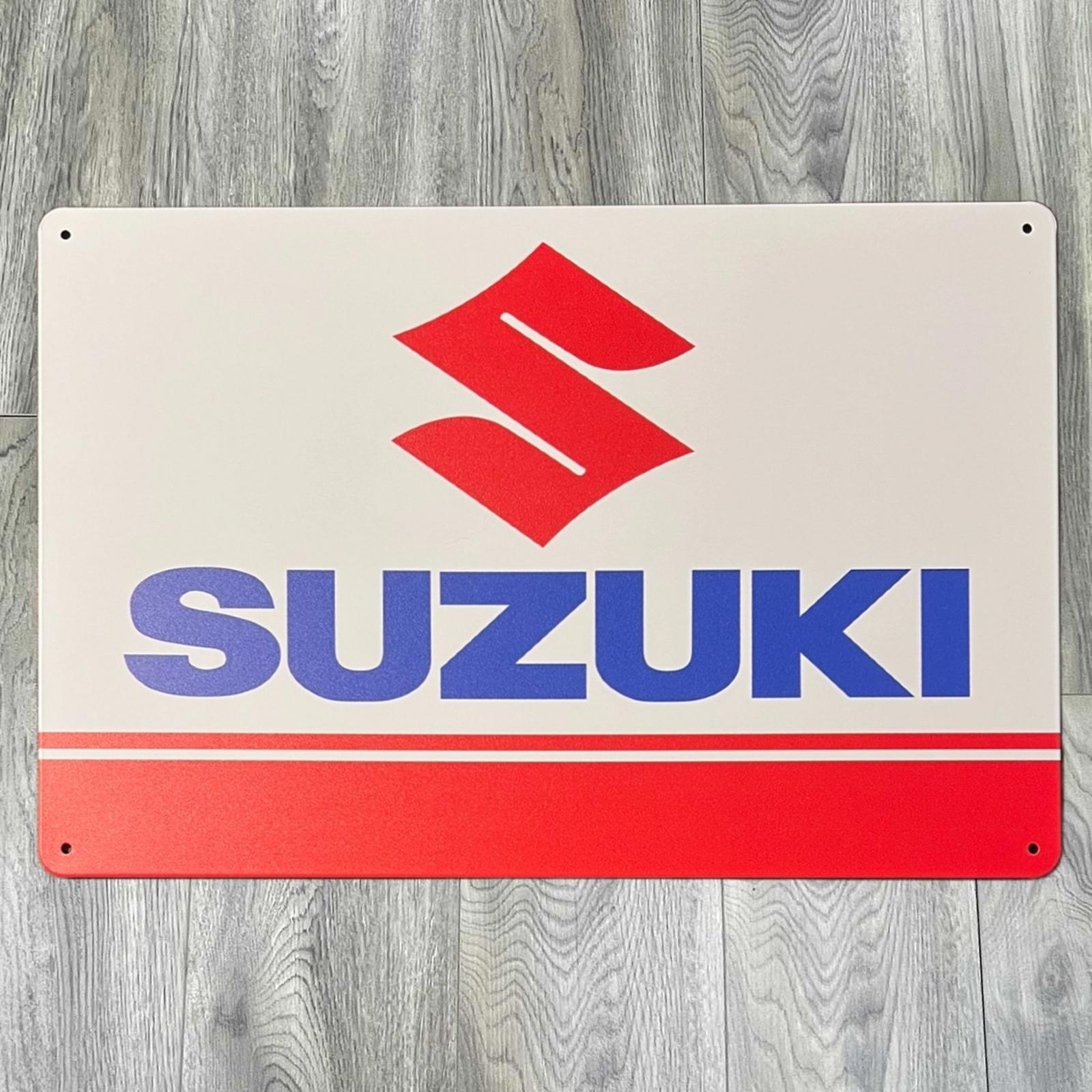 Suzuki 8 x 12 Novelty Metal Sign Shrink-wrapped New!