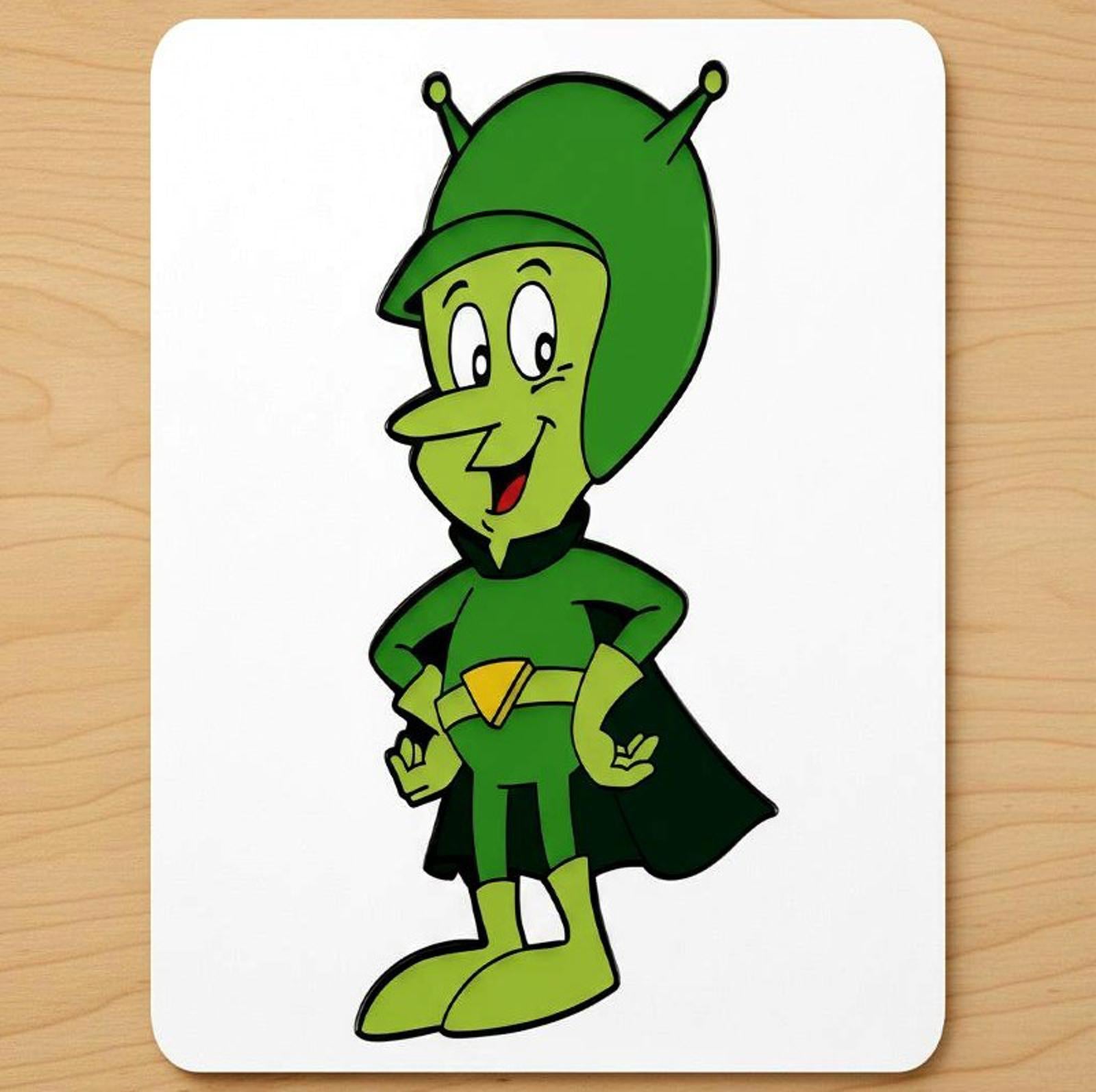 The Great Gazoo 9.5 x 8 Mouse Pad With Anti-Slip Rubber Backing Made In USA