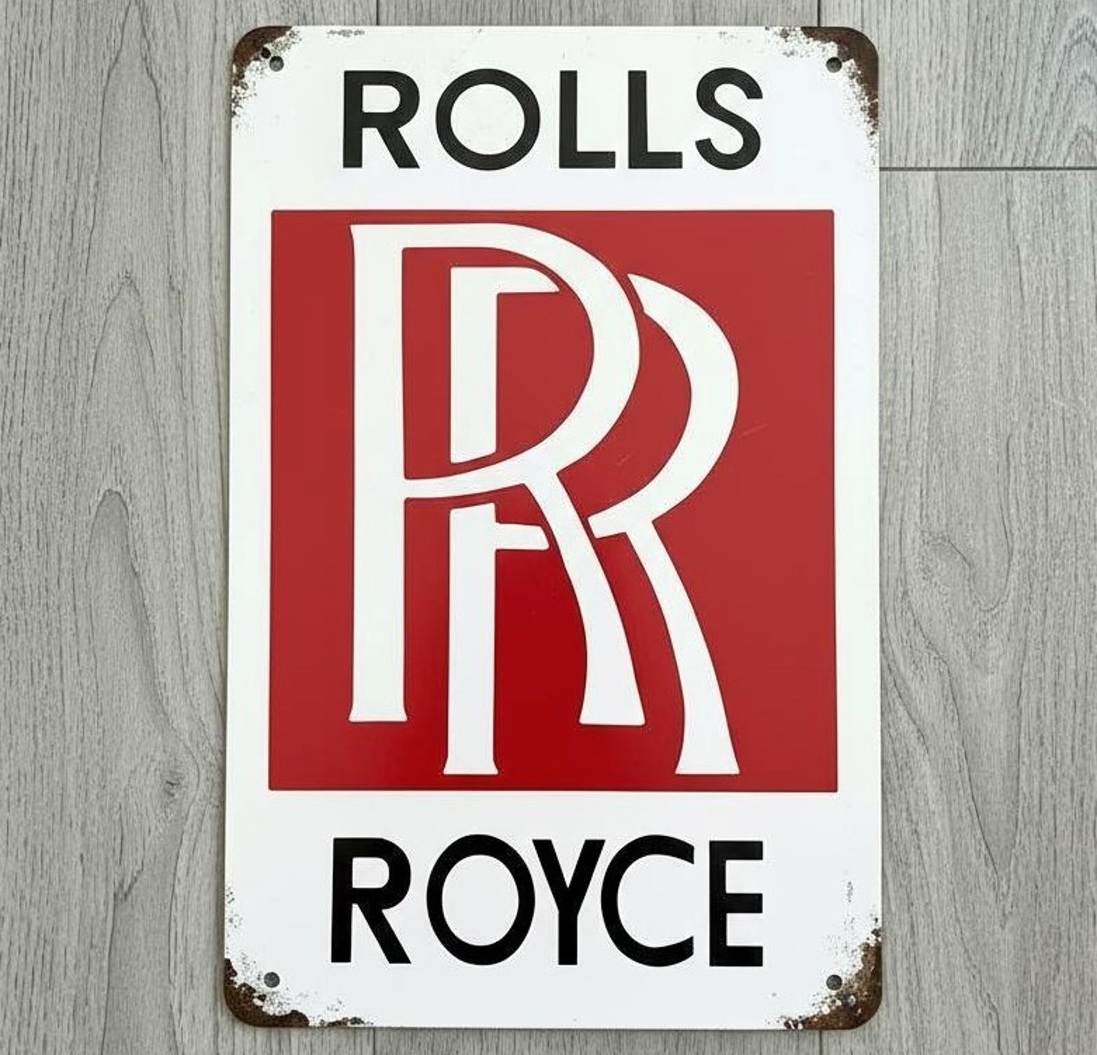 Roles Royce 8 x 12 Vintage Novelty Metal Sign Made In USA New!