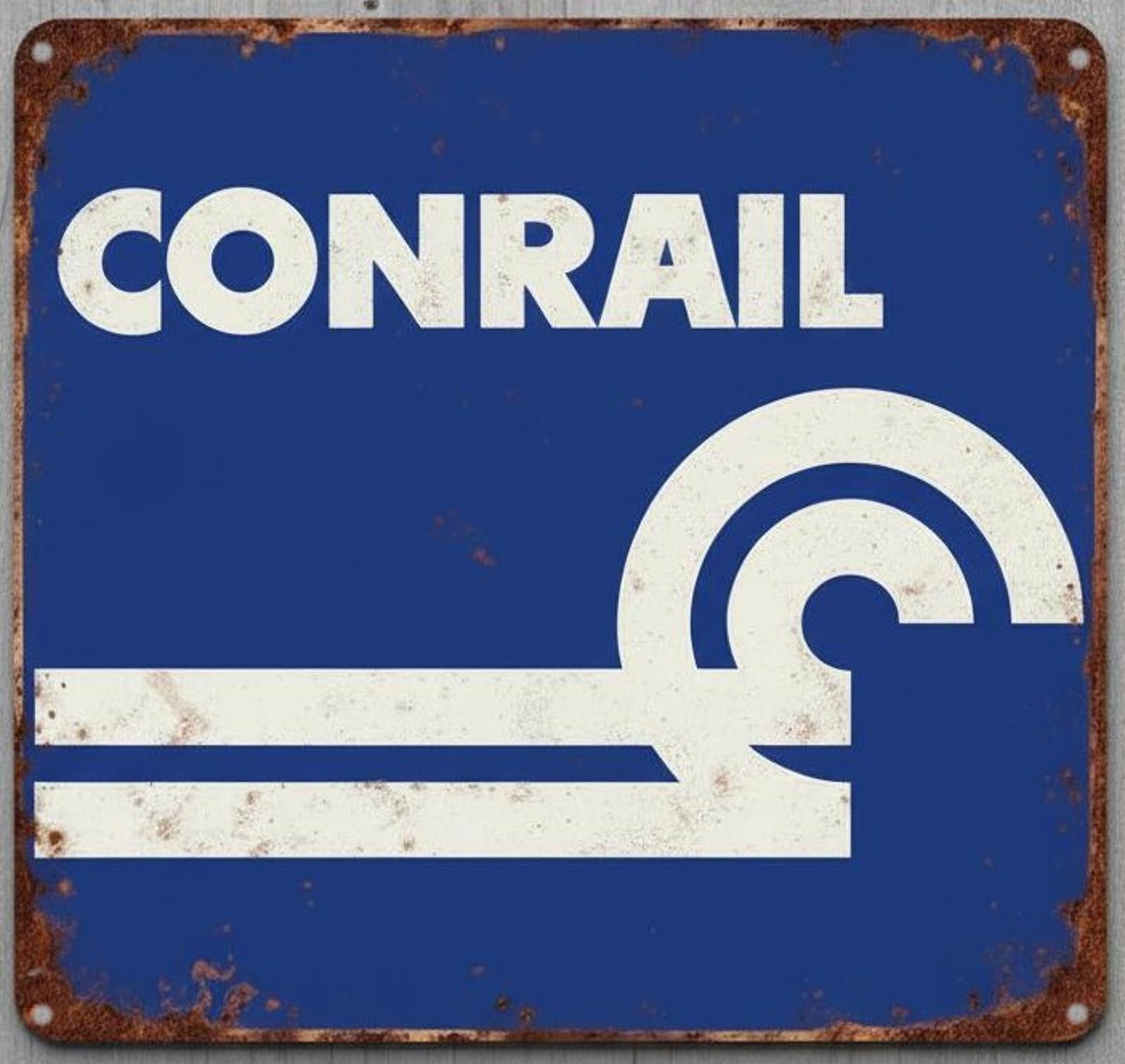 Conrail Railroad 12 x 12 Square Vintage Novelty Metal Sign Made In USA