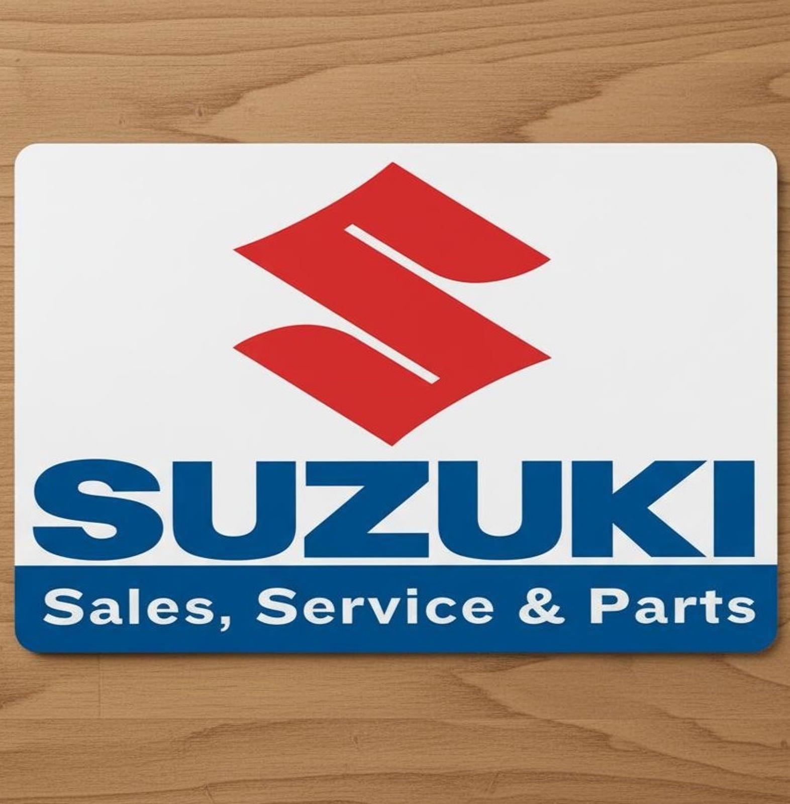Suzuki 9.5 x 8 Mouse Pad With Anti-Slip Rubber Backing Made In USA