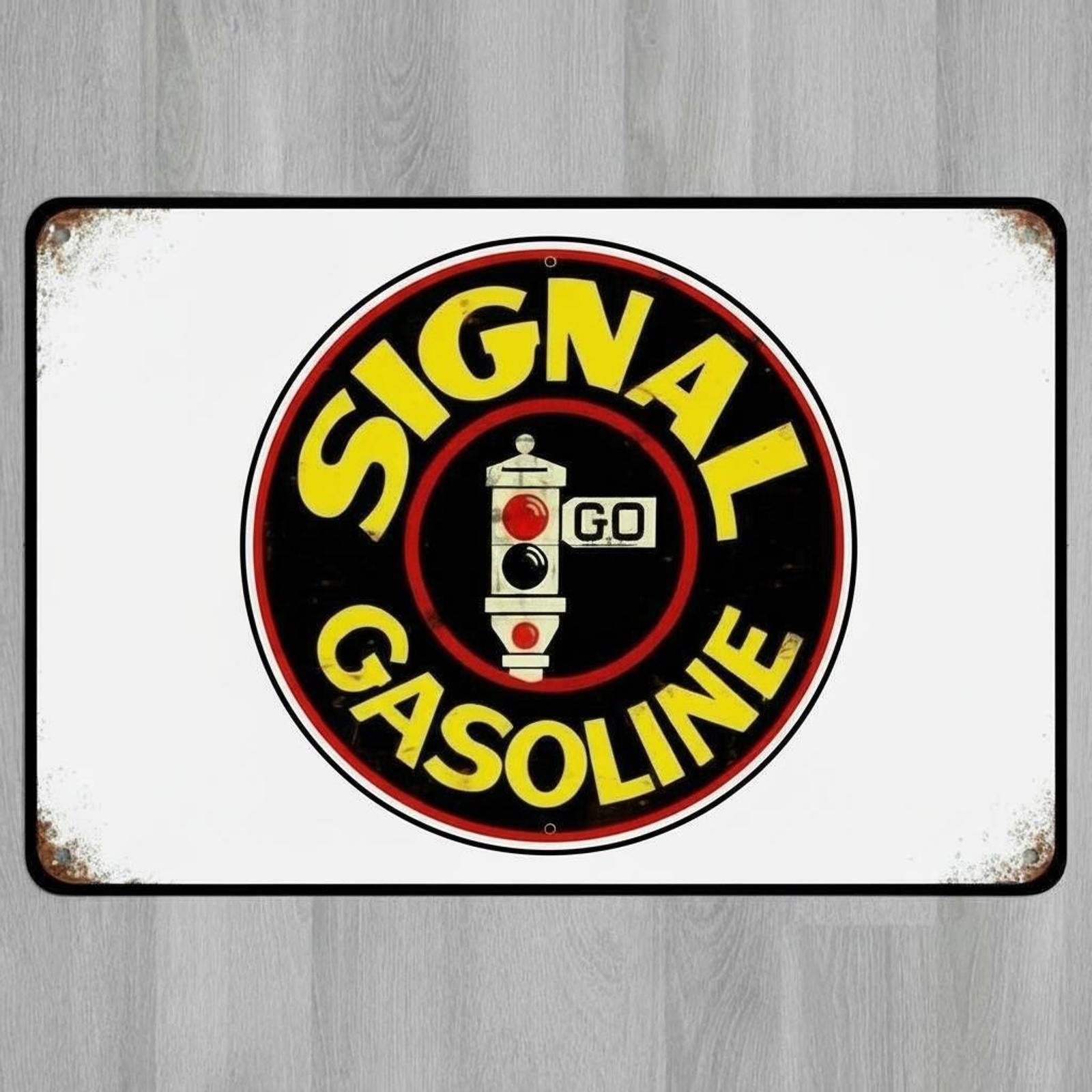 Signal Gasoline 8 x 12 Vintage Novelty Metal Sign Made In USA New!