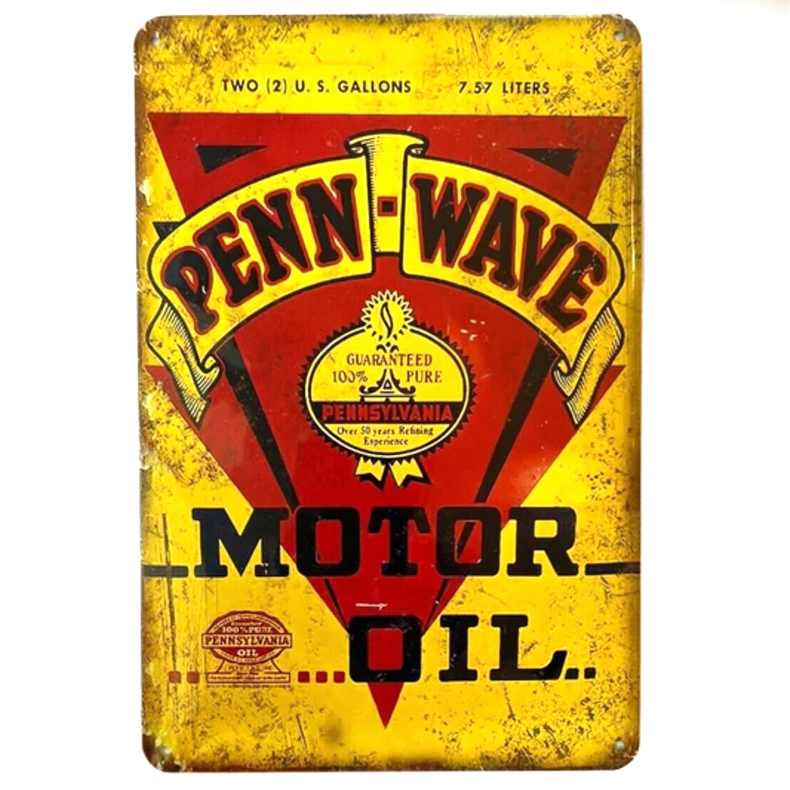 Penn-Wise Motor Oil 8 x 12 Novelty Metal Sign Shrink-Wrapped New!