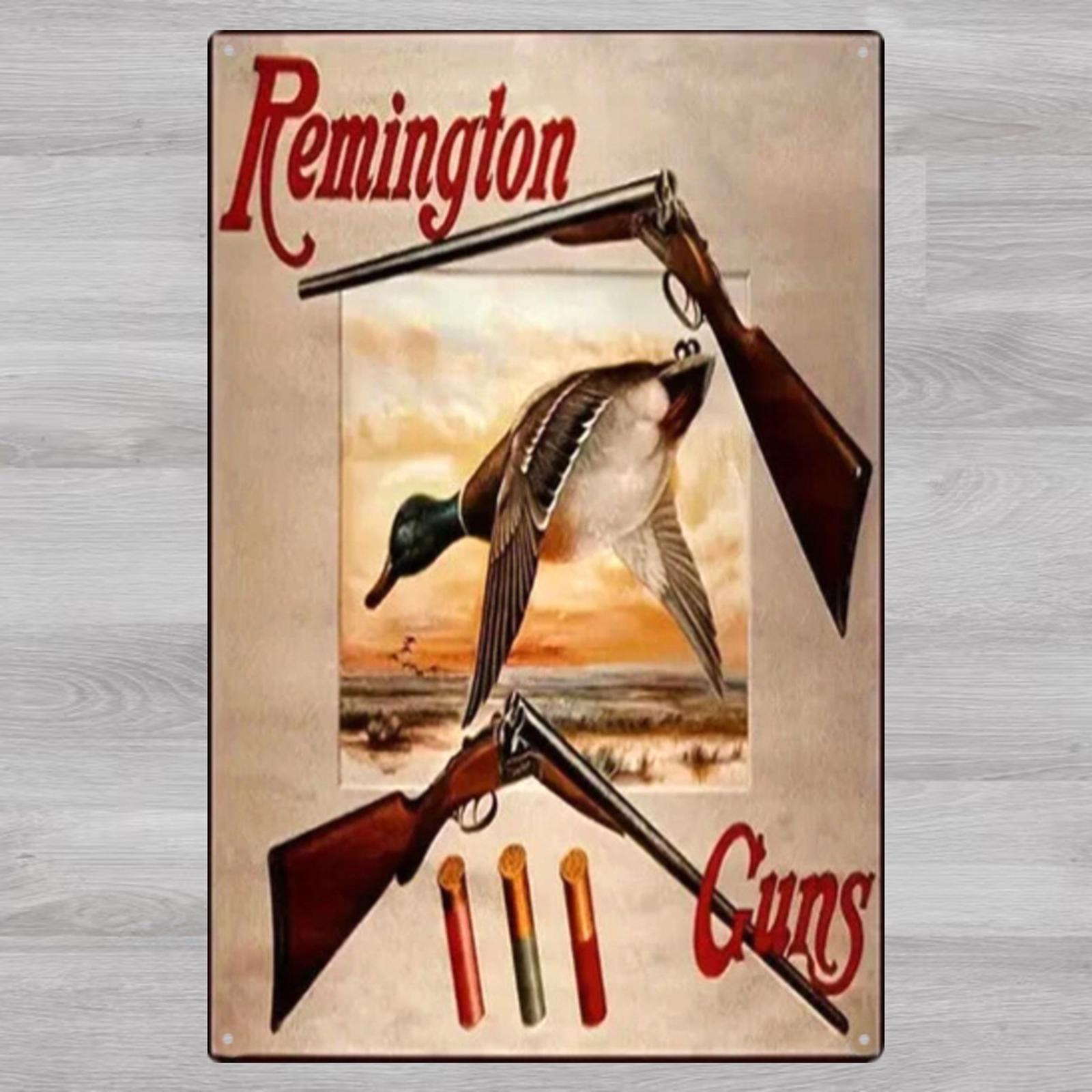 Remington Guns 8 x 12 Vintage Novelty Metal Sign Shrink-Wrapped New!