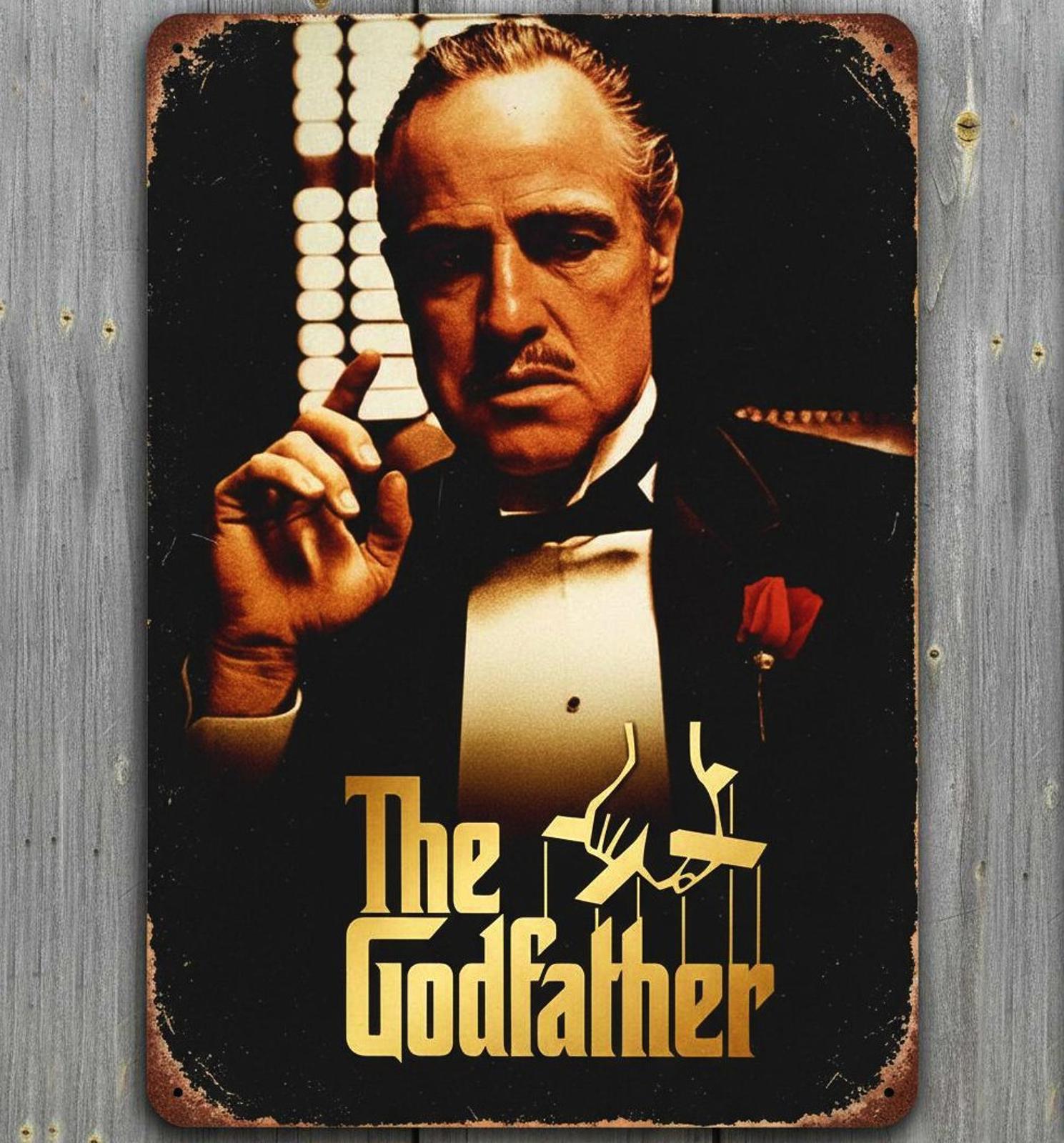 The Godfather Movie 8 x 12 Vintage Novelty Metal Sign Made In USA New!